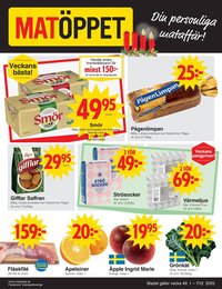 Matöppet reklamblad