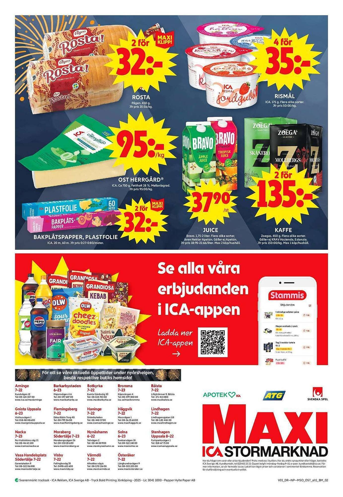 ICA Maxi reklamblad (2025-12-29 - 2026-01-04)