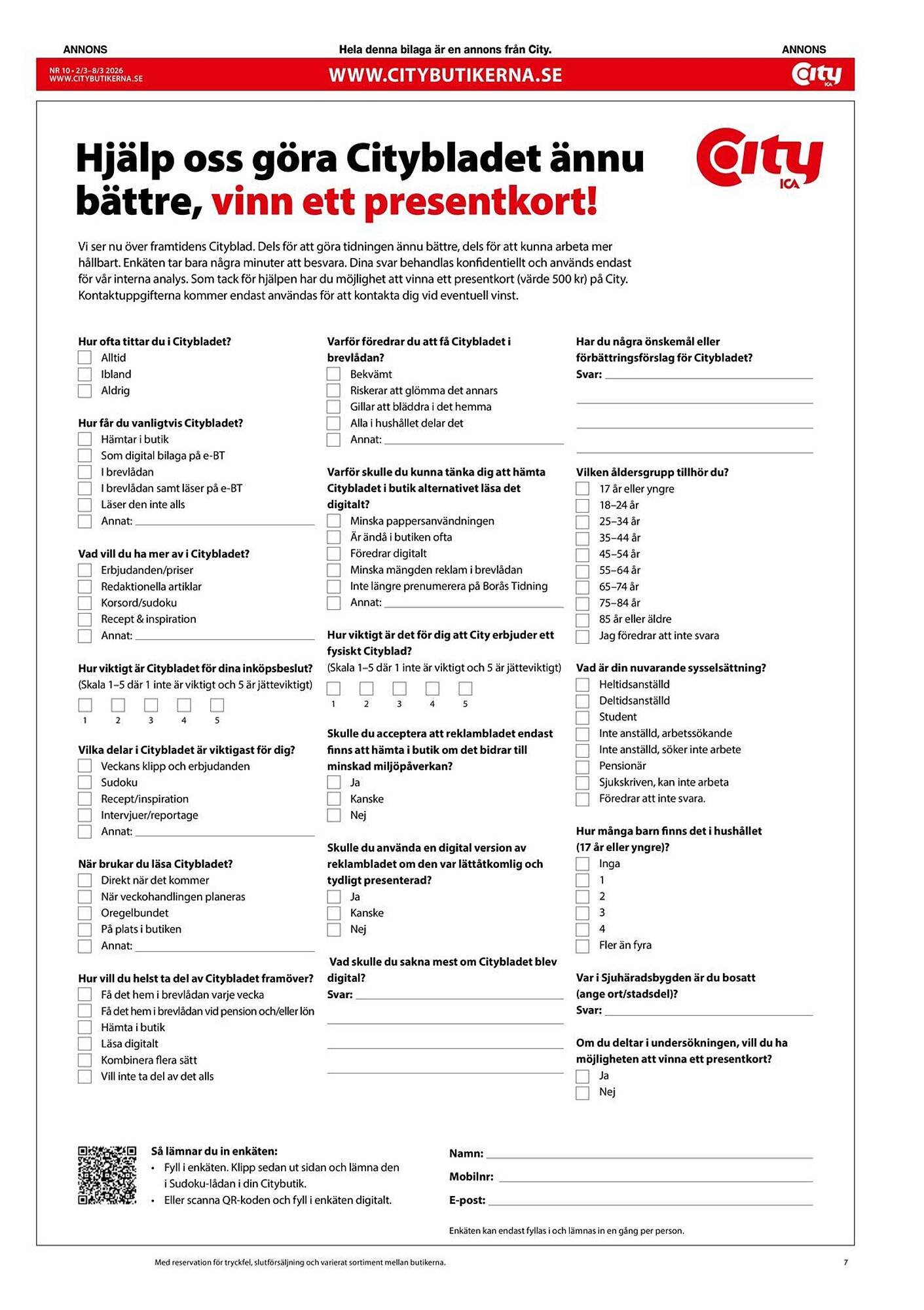 ICA Kvantum reklamblad