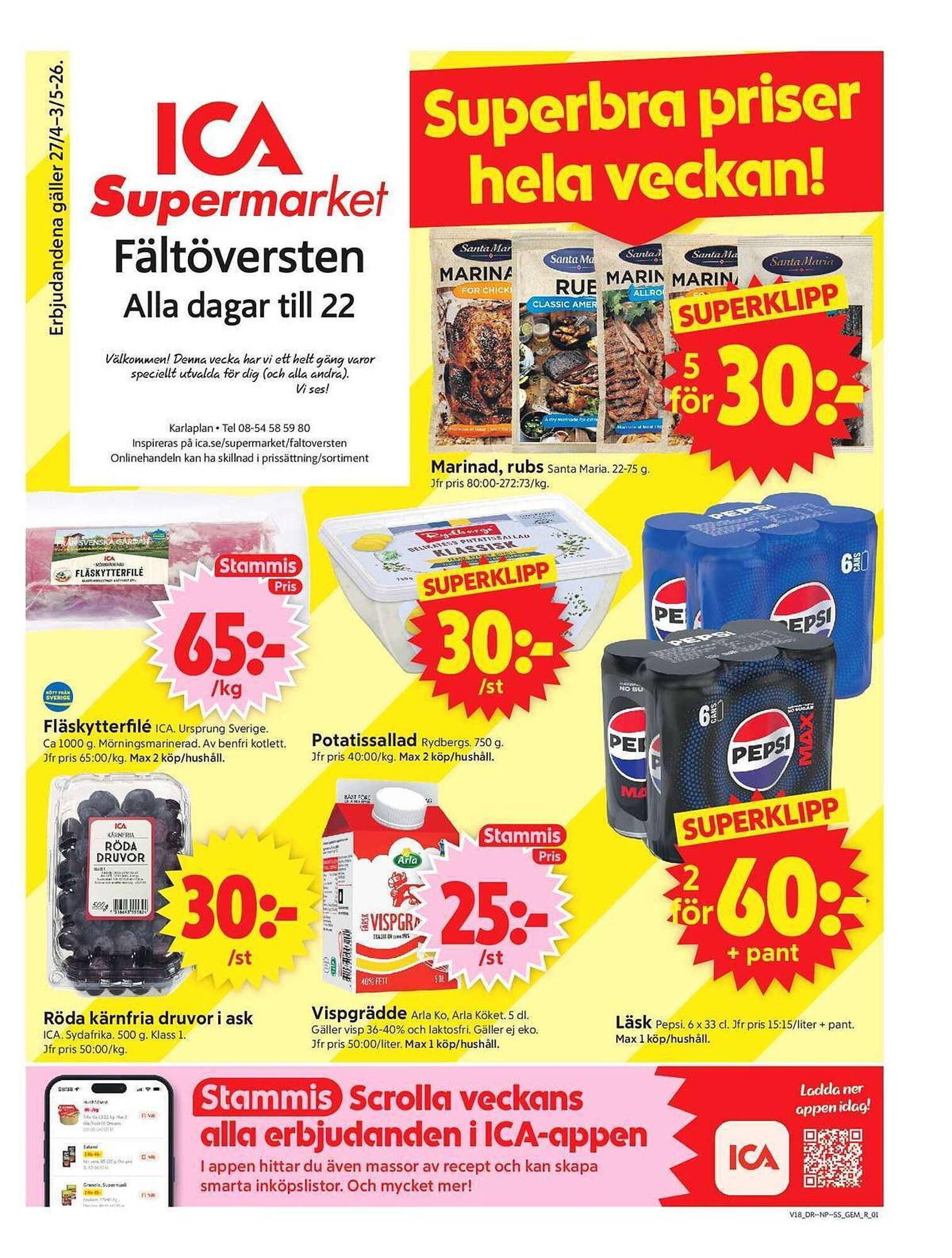 ICA Supermarket reklamblad