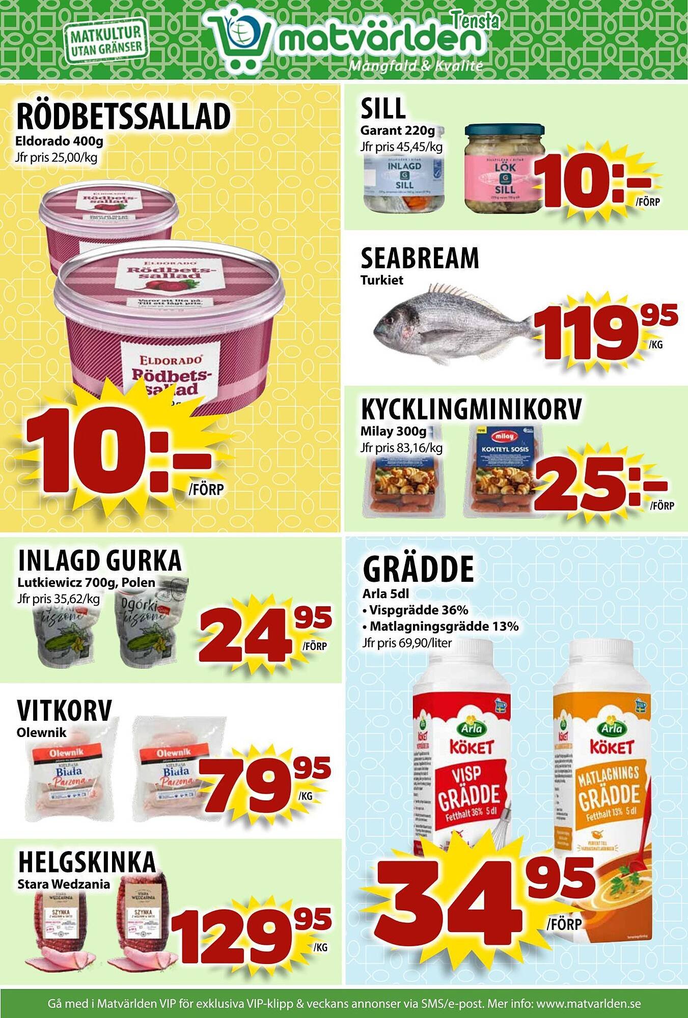Matvärlden Tensta reklamblad