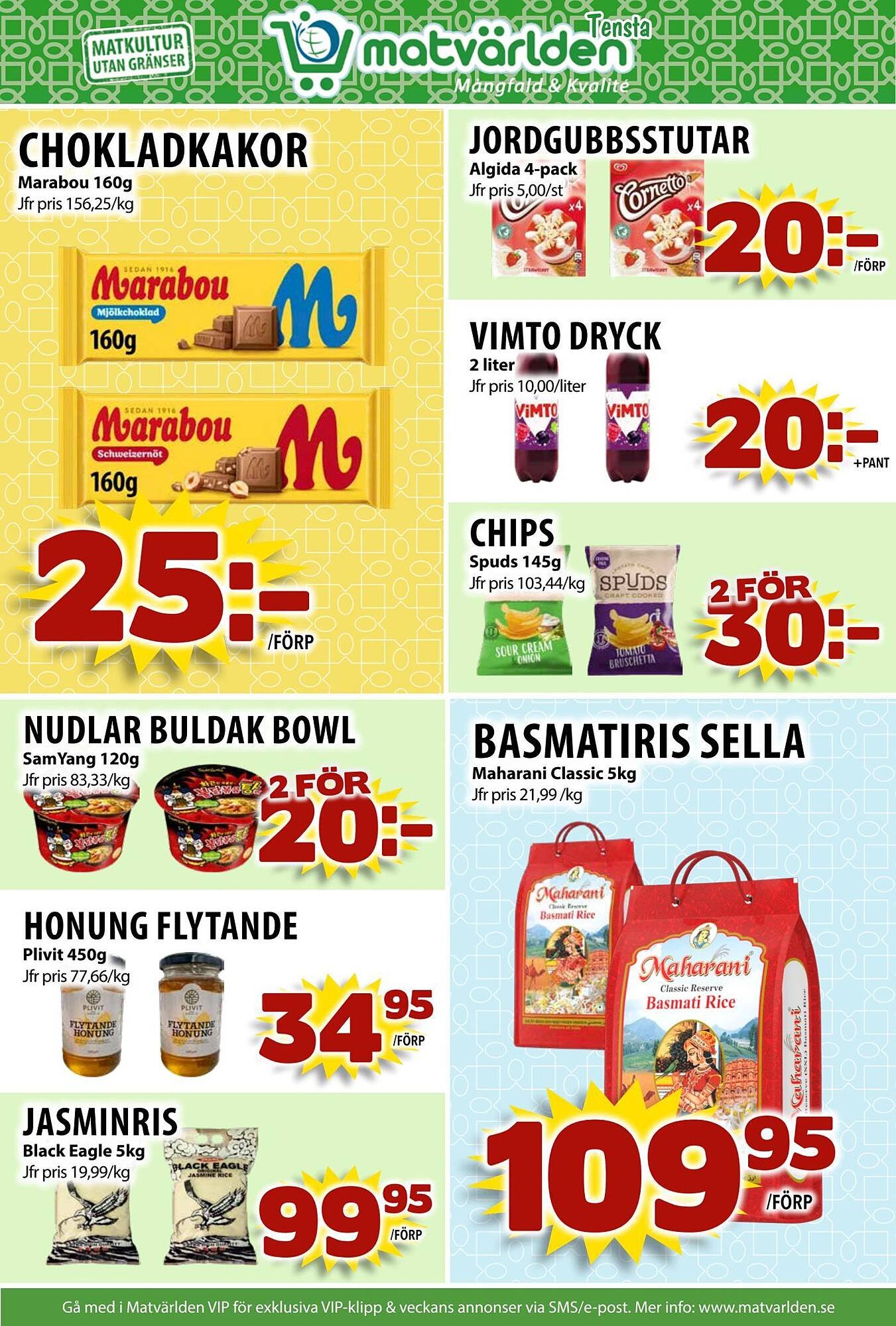 Matvärlden Tensta reklamblad