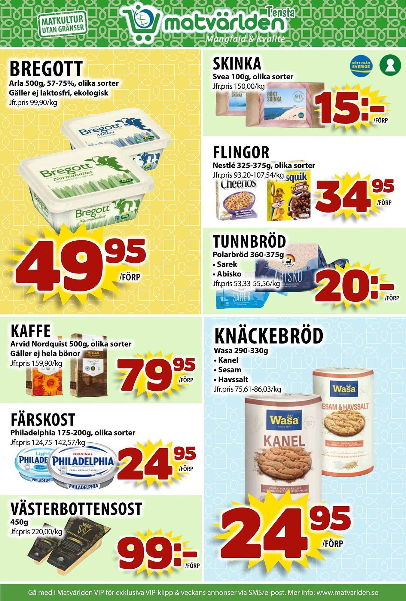 Matvärlden Tensta reklamblad