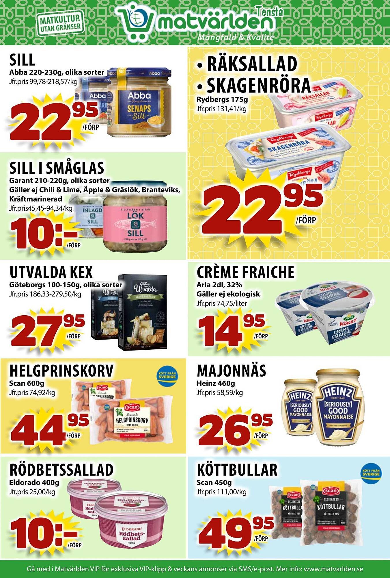 Matvärlden Tensta reklamblad
