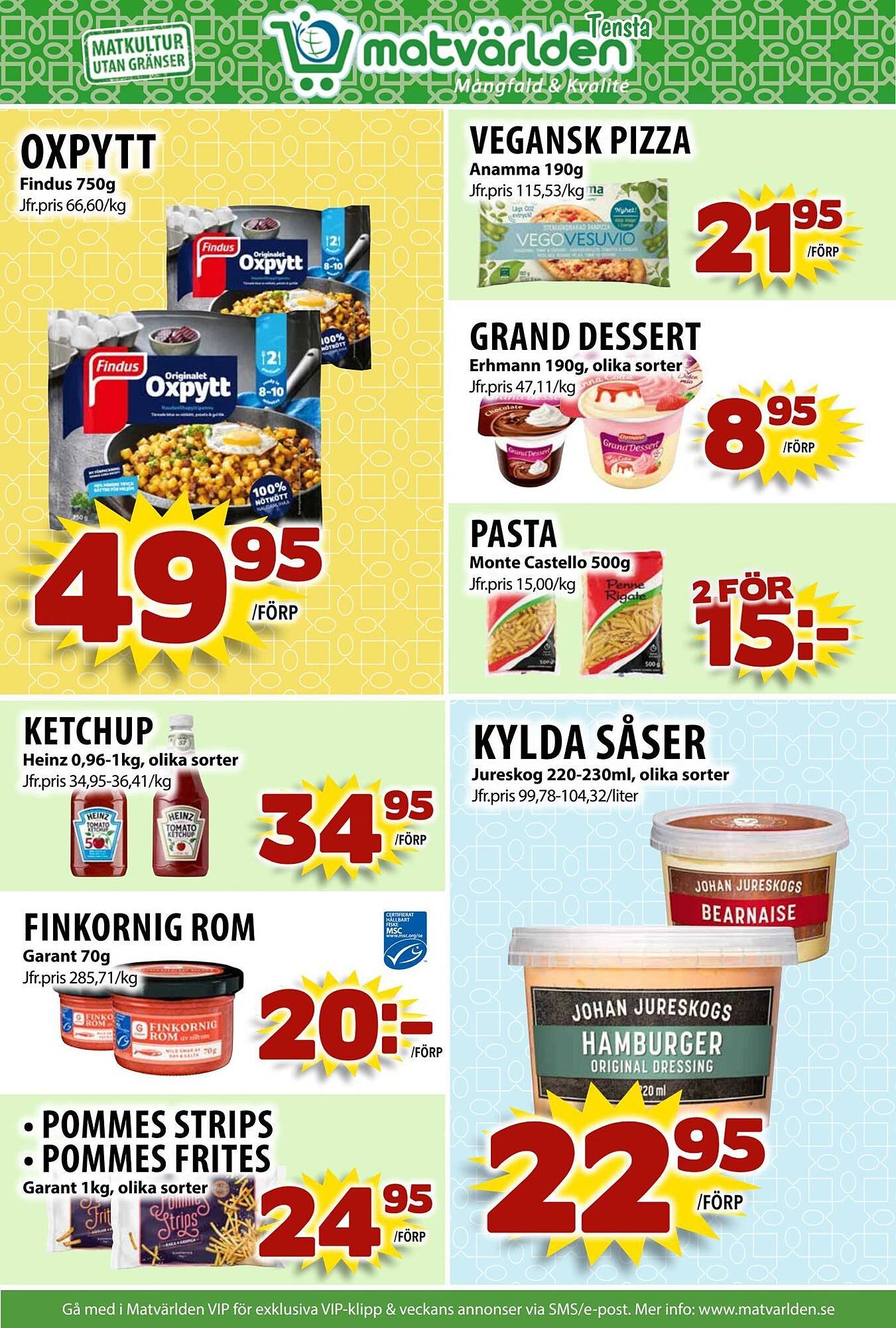 Matvärlden Tensta reklamblad