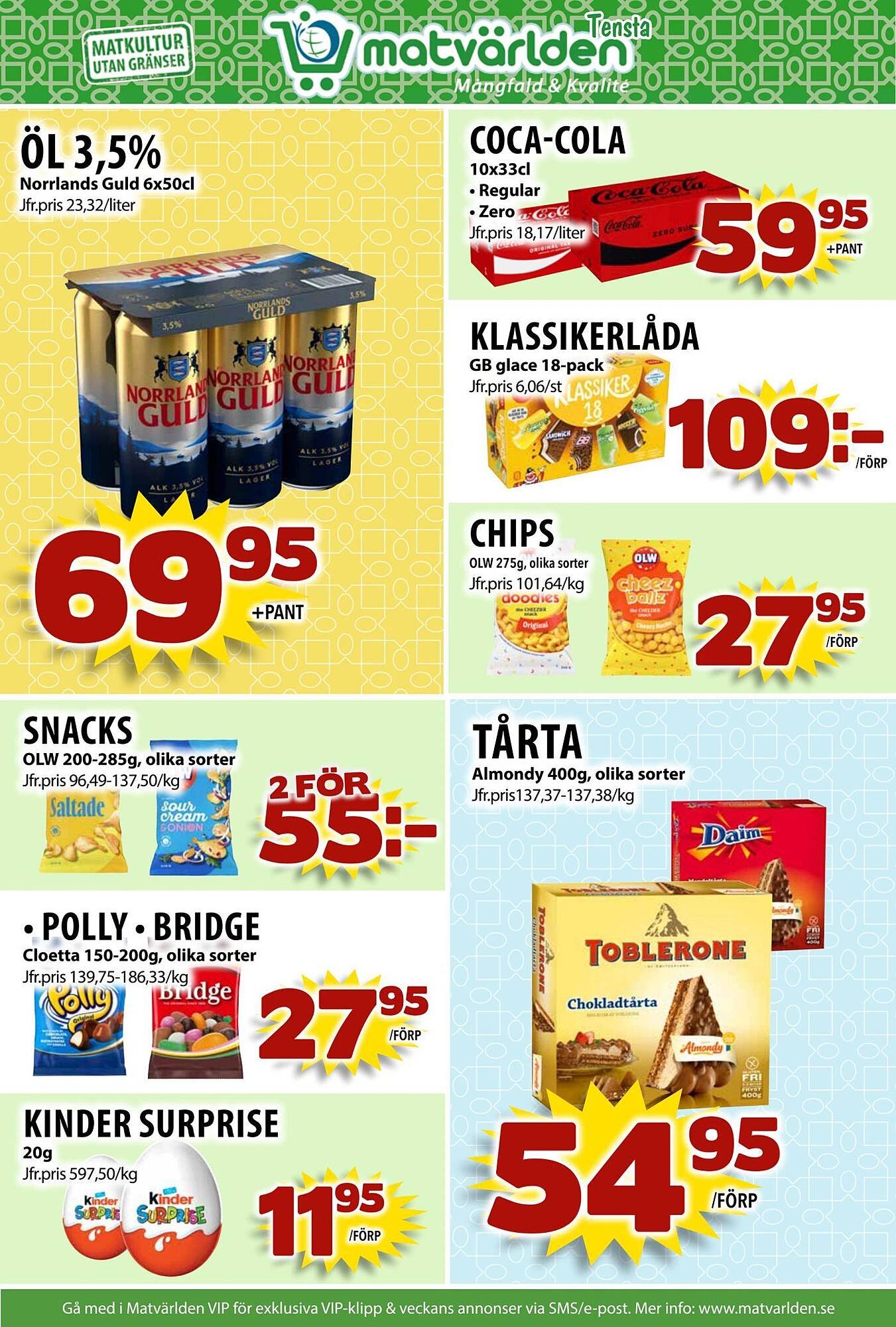 Matvärlden Tensta reklamblad