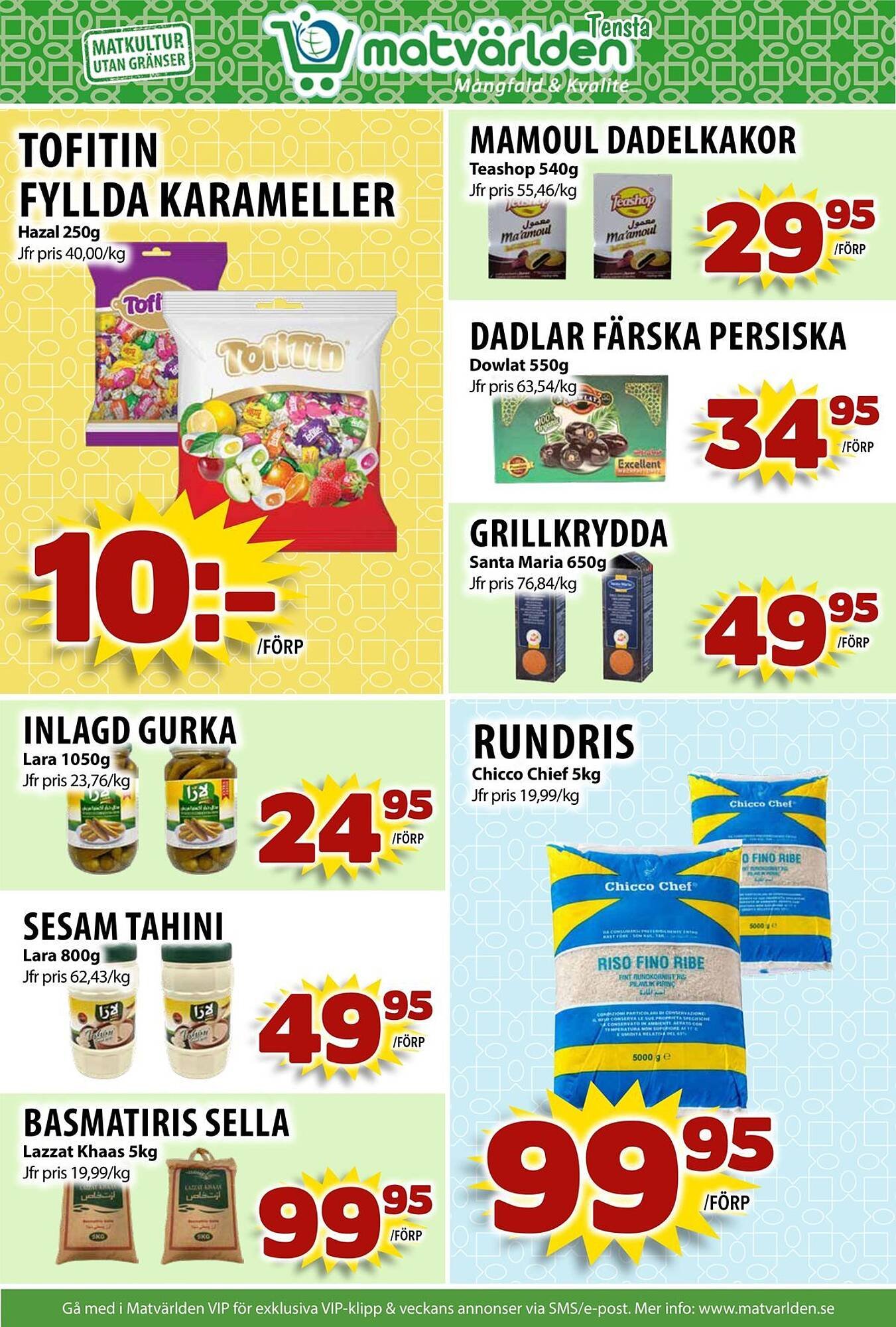 Matvärlden Tensta reklamblad