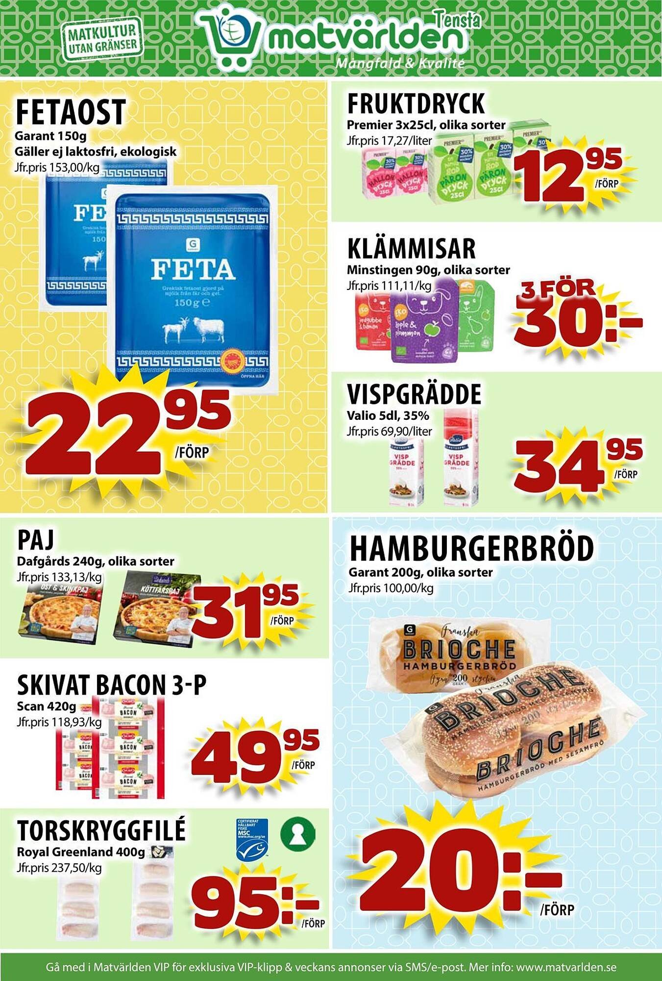 Matvärlden Tensta reklamblad
