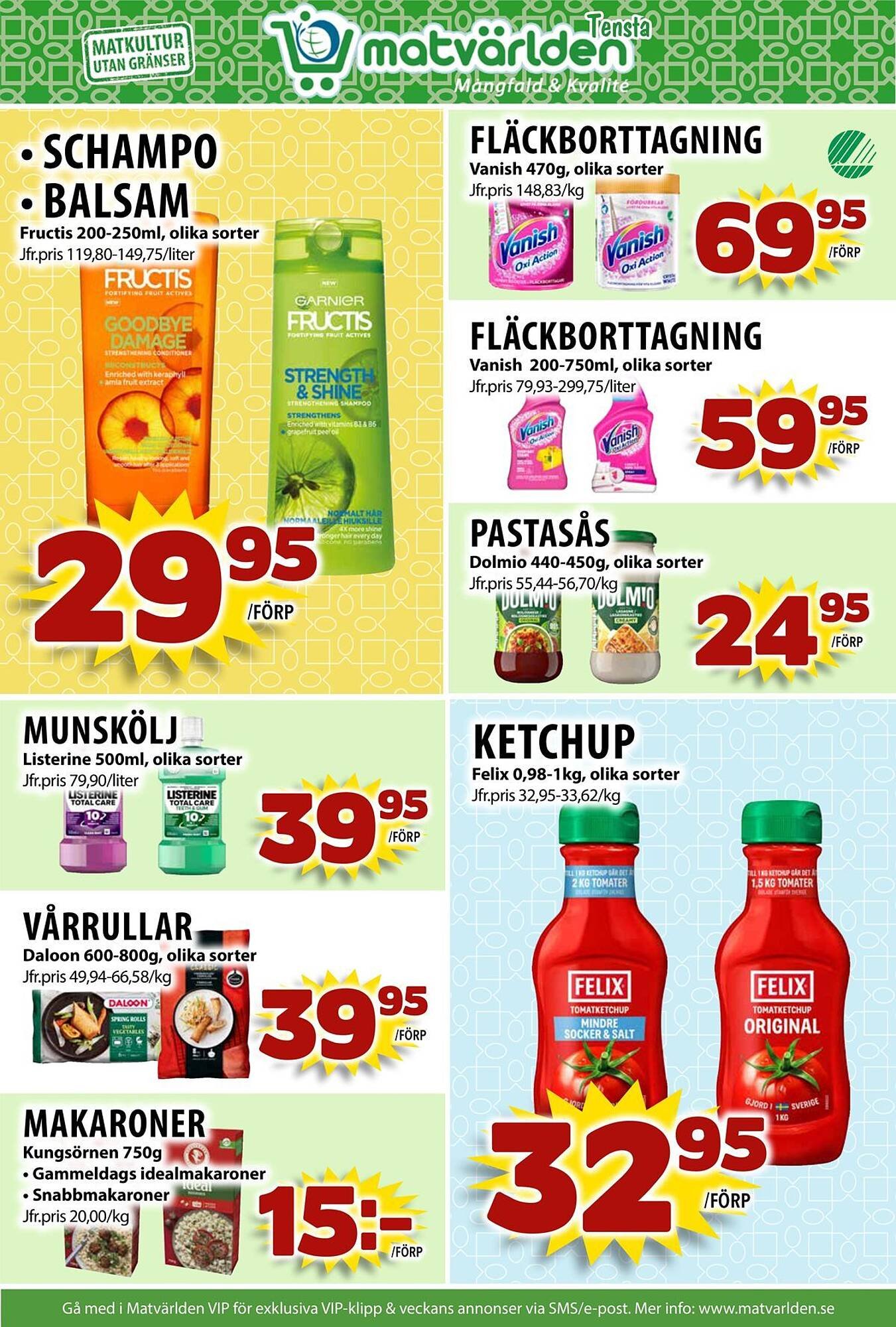 Matvärlden Tensta reklamblad