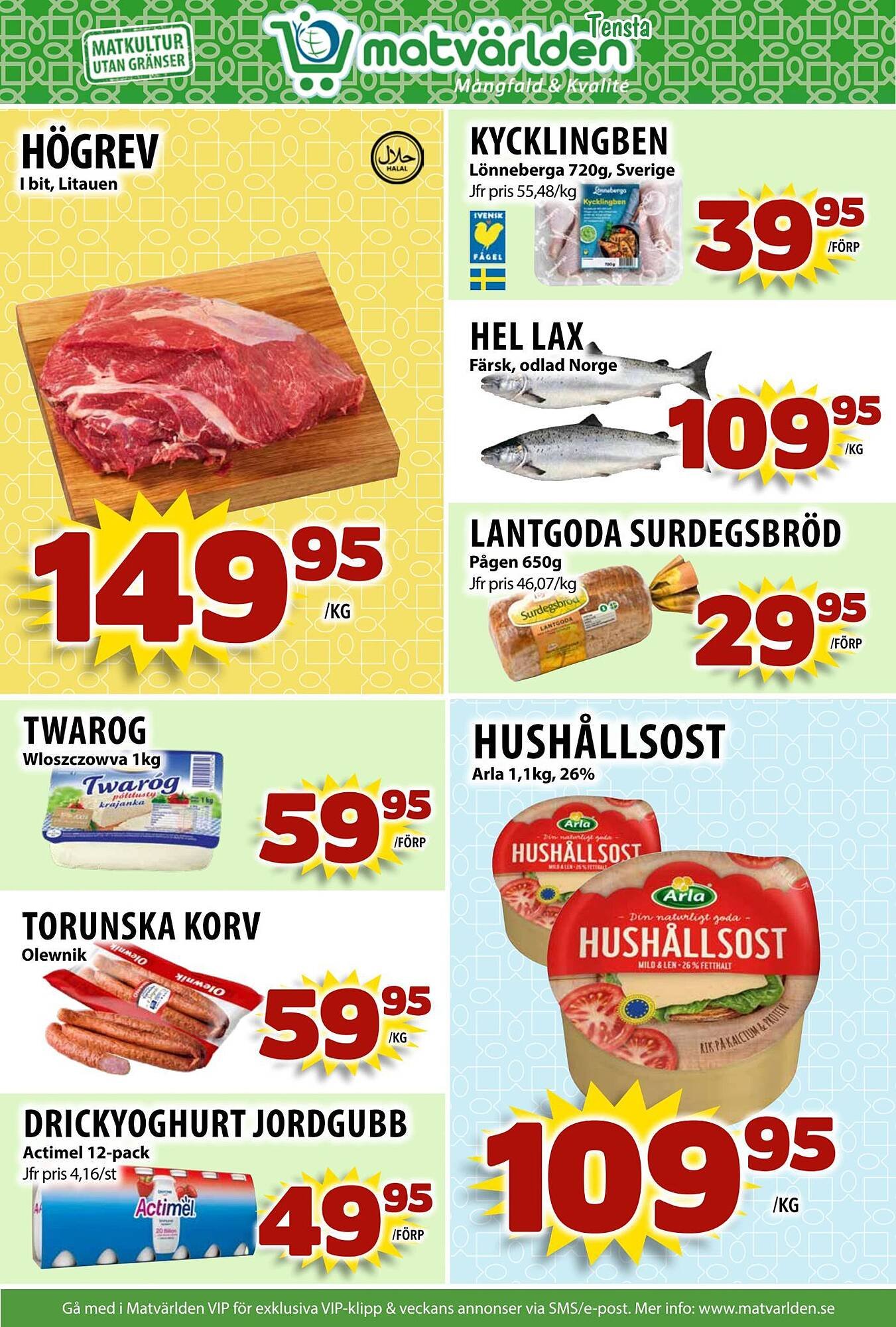 Matvärlden Tensta reklamblad