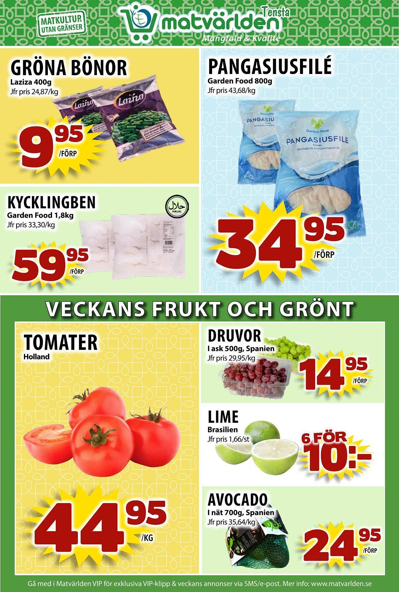 Matvärlden Tensta reklamblad