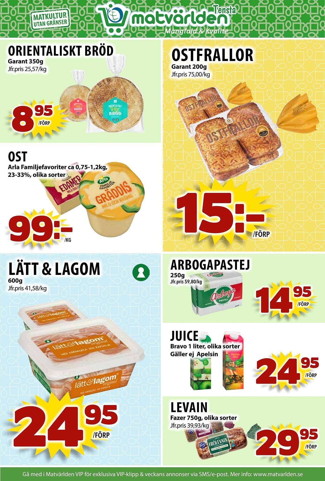 Matvärlden Tensta reklamblad