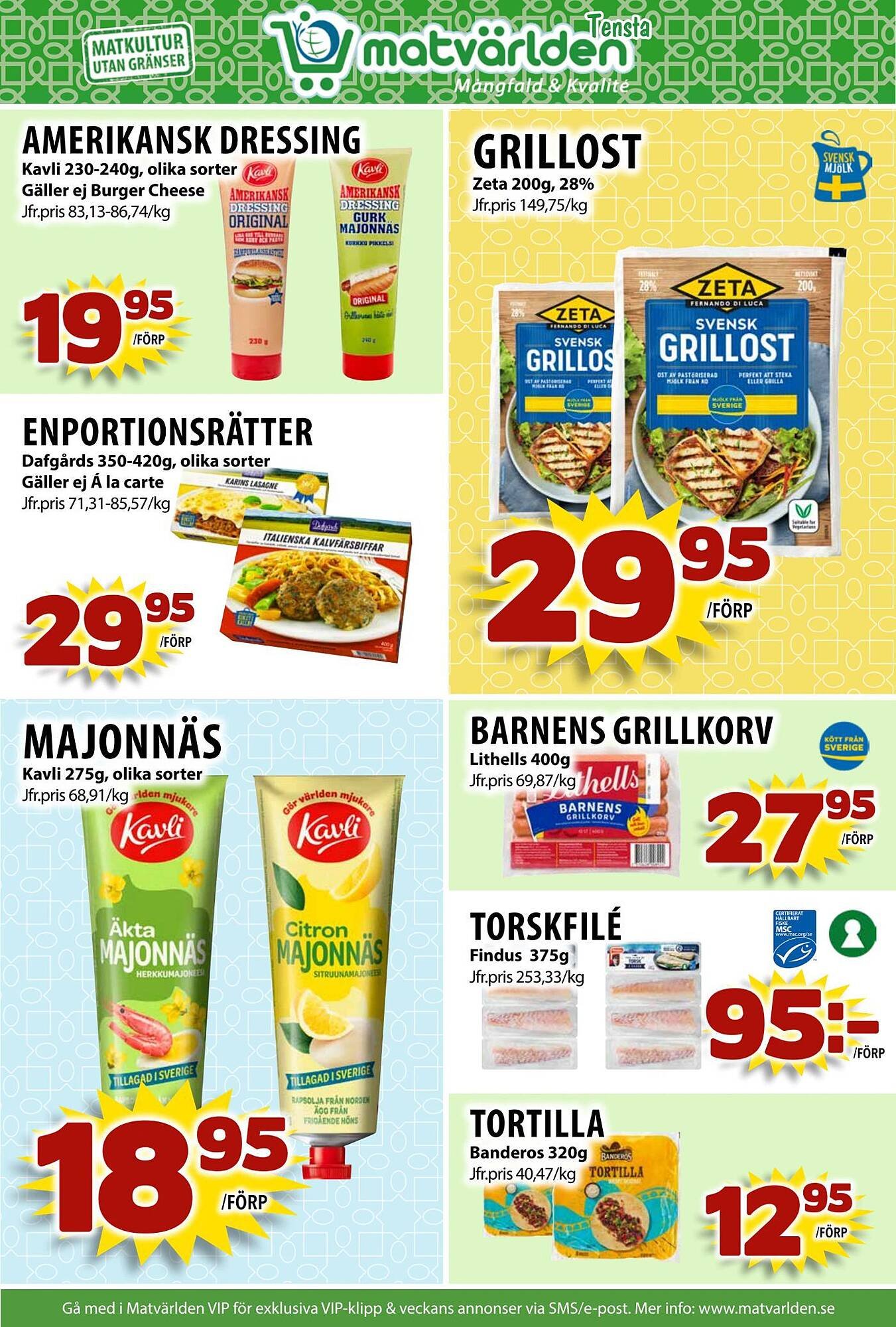 Matvärlden Tensta reklamblad