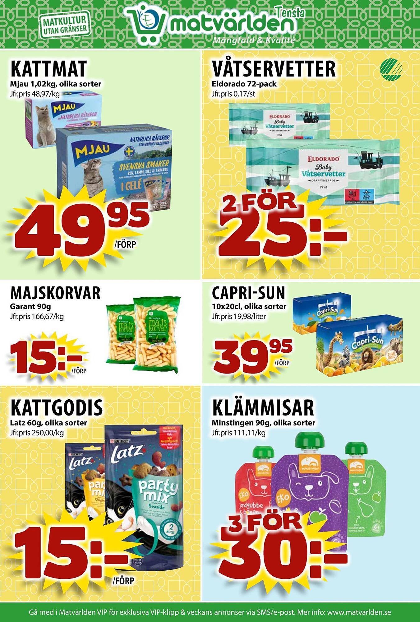 Matvärlden Tensta reklamblad