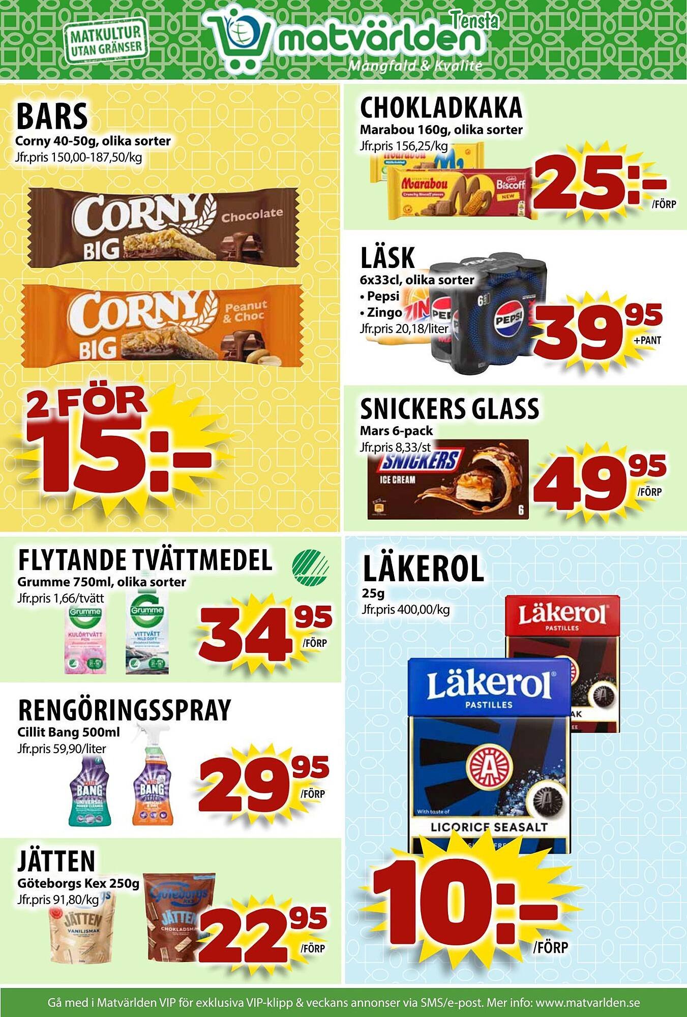 Matvärlden Tensta reklamblad