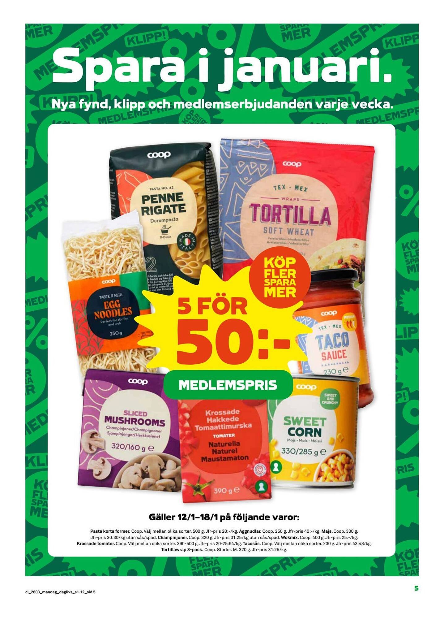 Coop Daglivs reklamblad