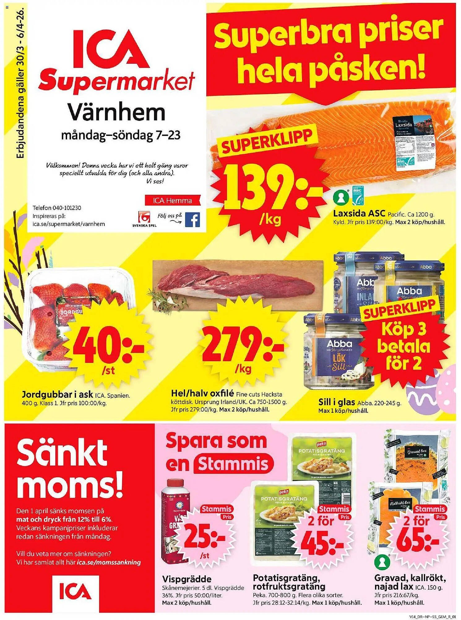 ICA Supermarket reklamblad