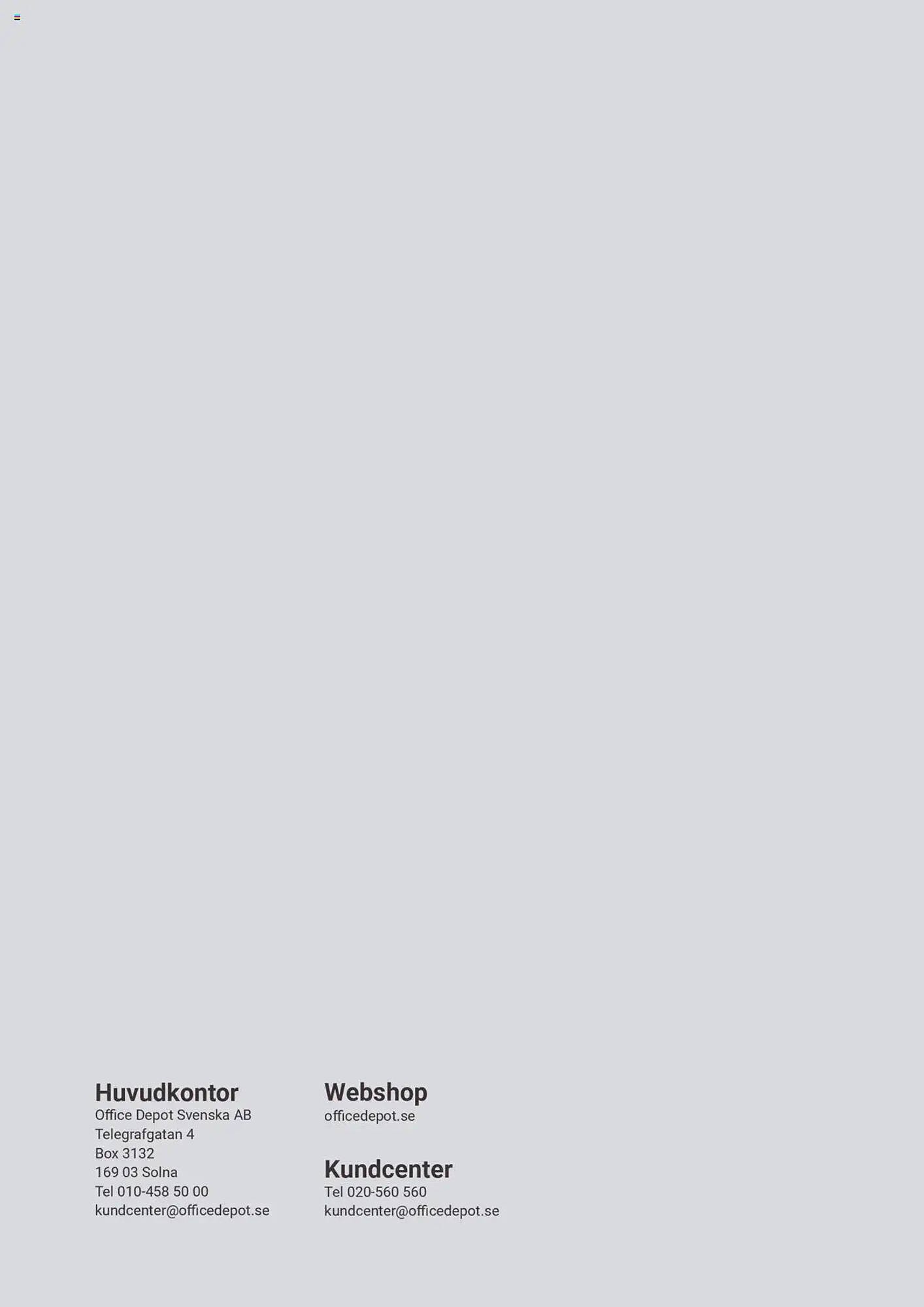 Office Depot reklamblad (2025-09-08 - 2026-04-30)