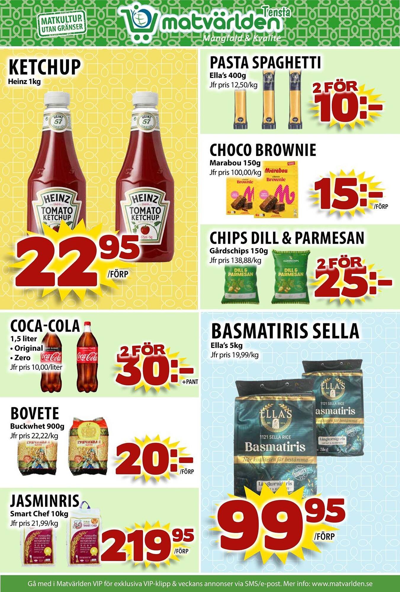 Matvärlden Tensta reklamblad