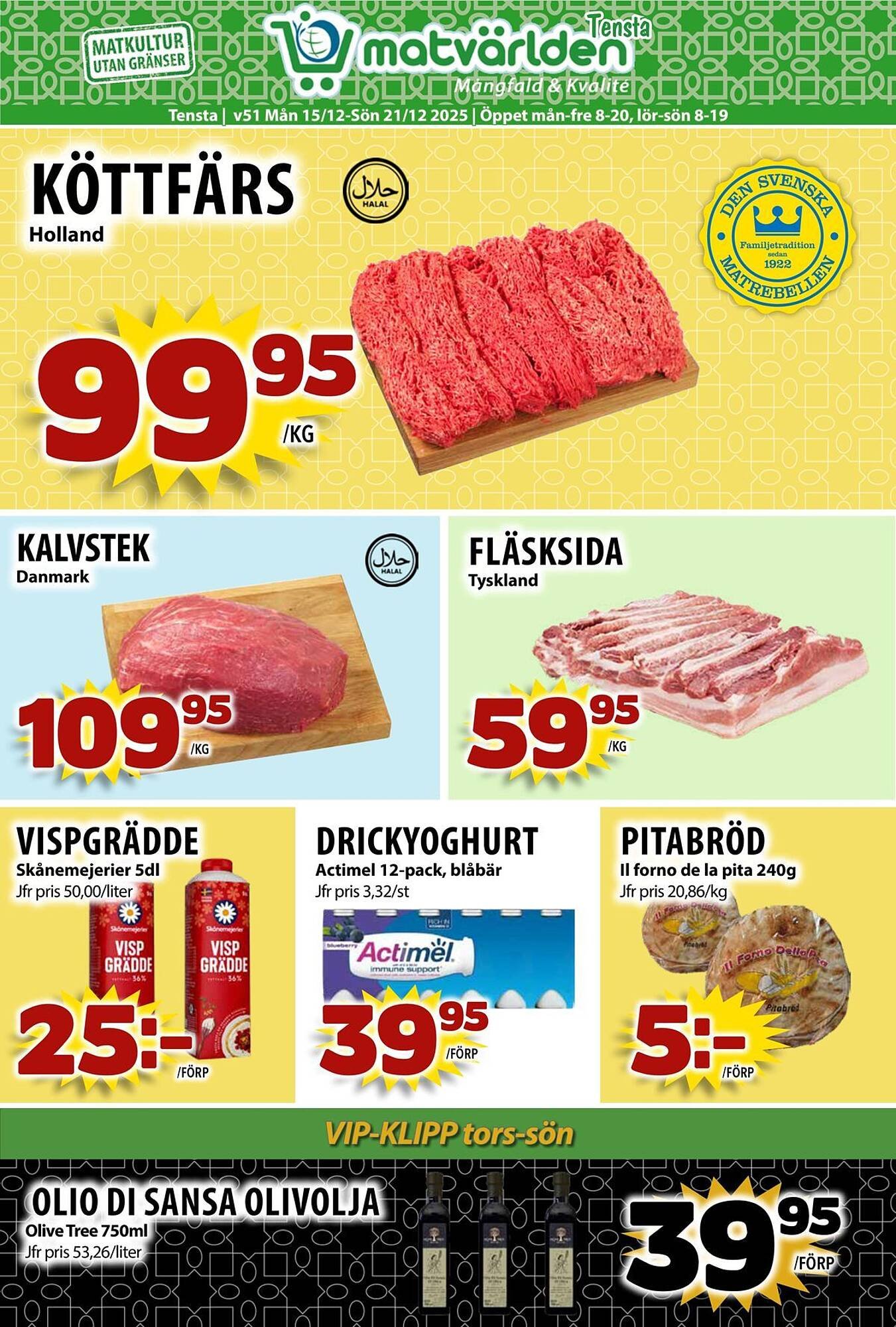 Matvärlden Tensta reklamblad