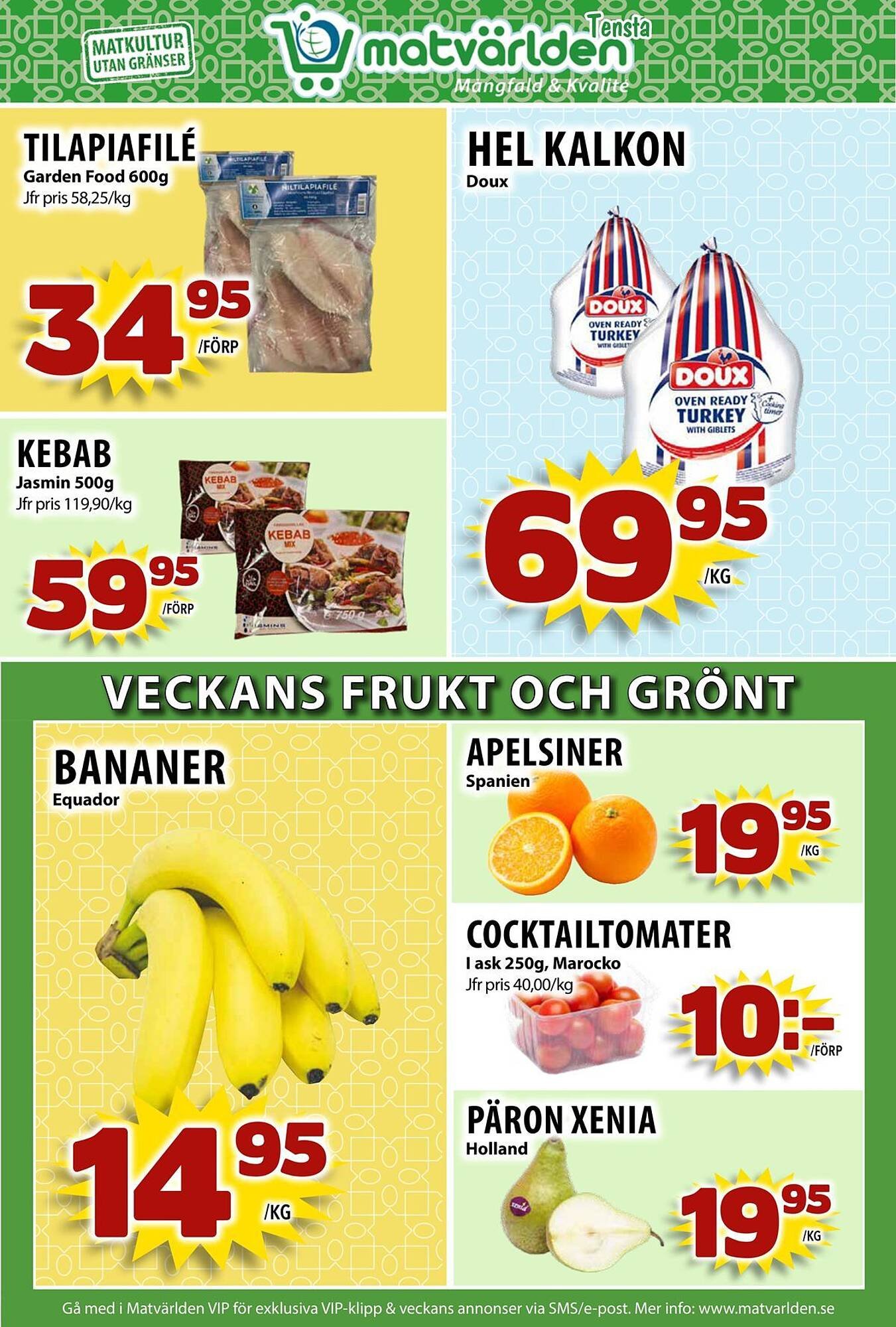 Matvärlden Tensta reklamblad