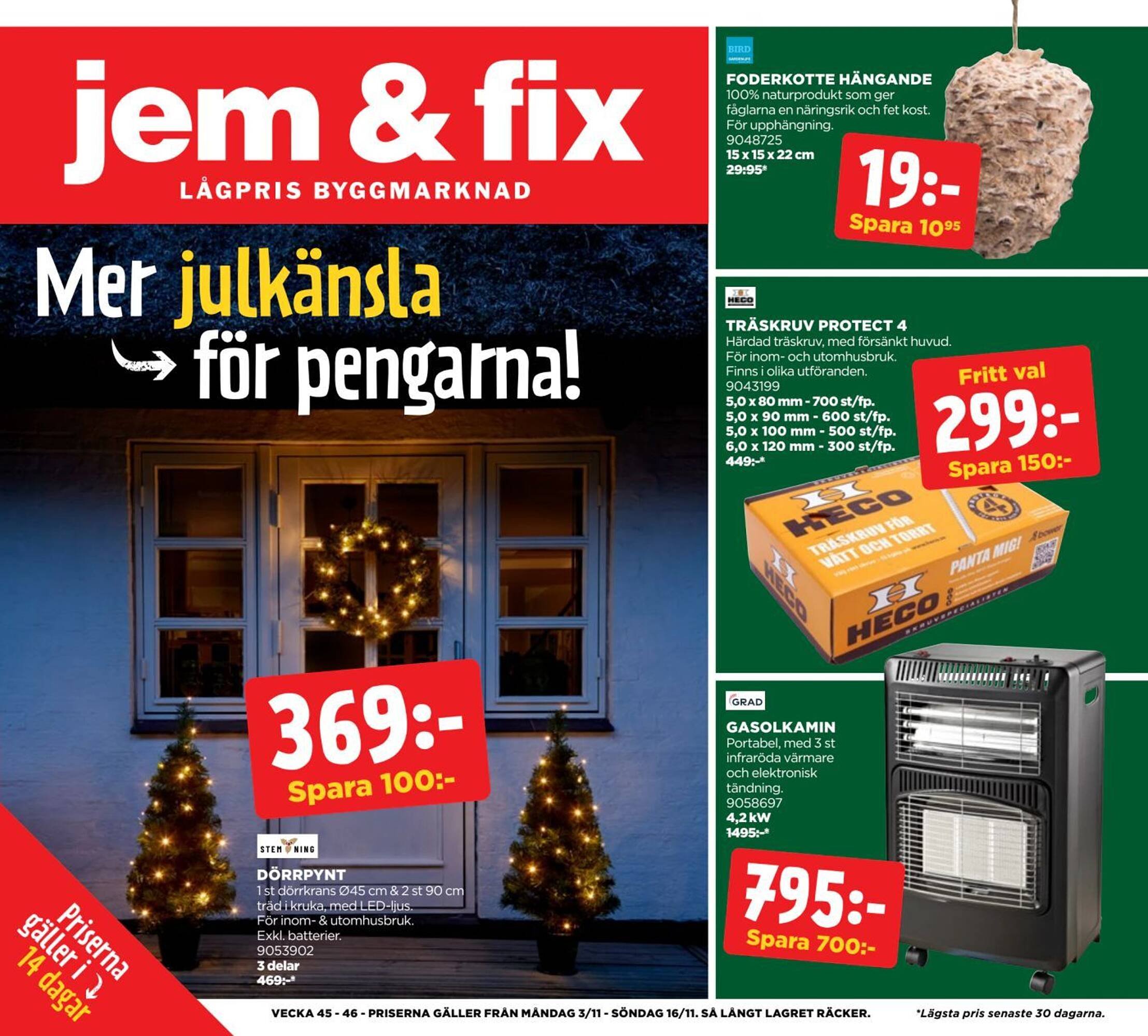 Jem&amp;Fix reklamblad
