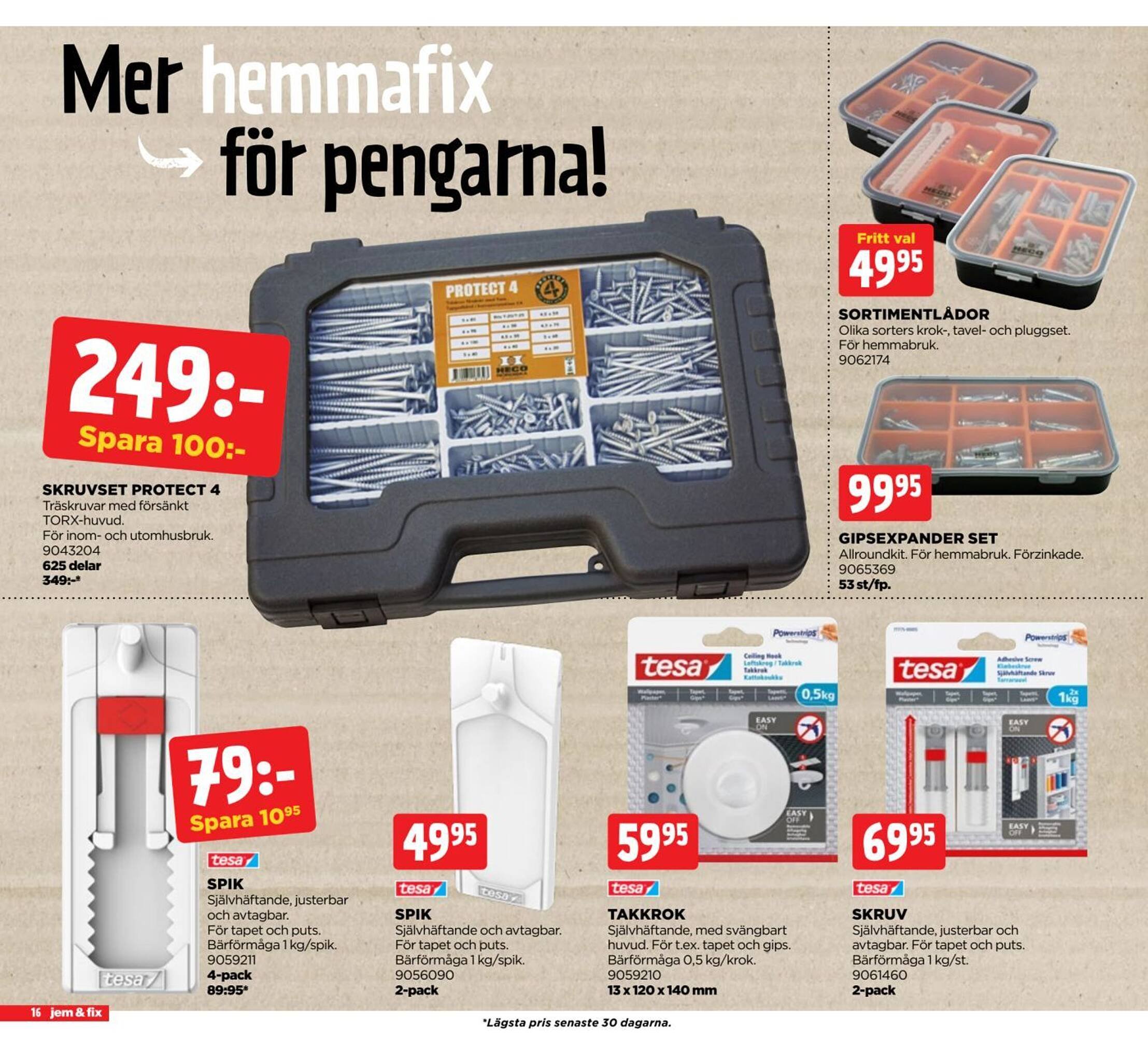 Jem&amp;Fix reklamblad