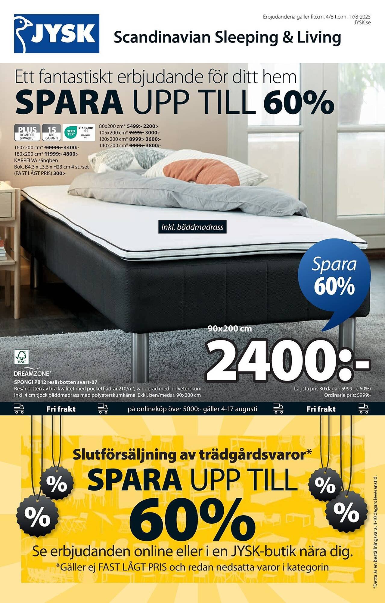 JYSK reklamblad (2025-08-04 - 2025-08-17)