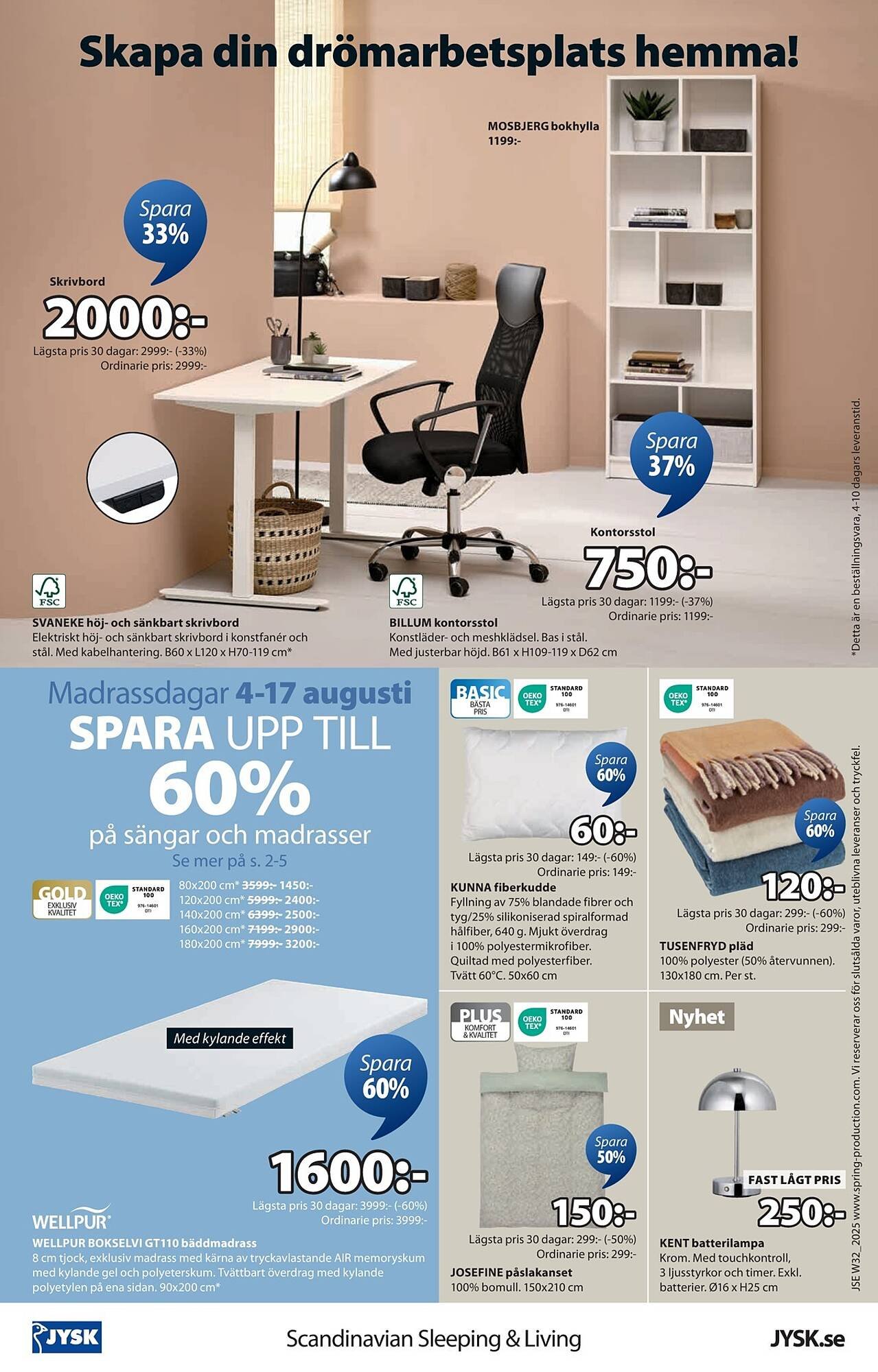 JYSK reklamblad (2025-08-04 - 2025-08-17)