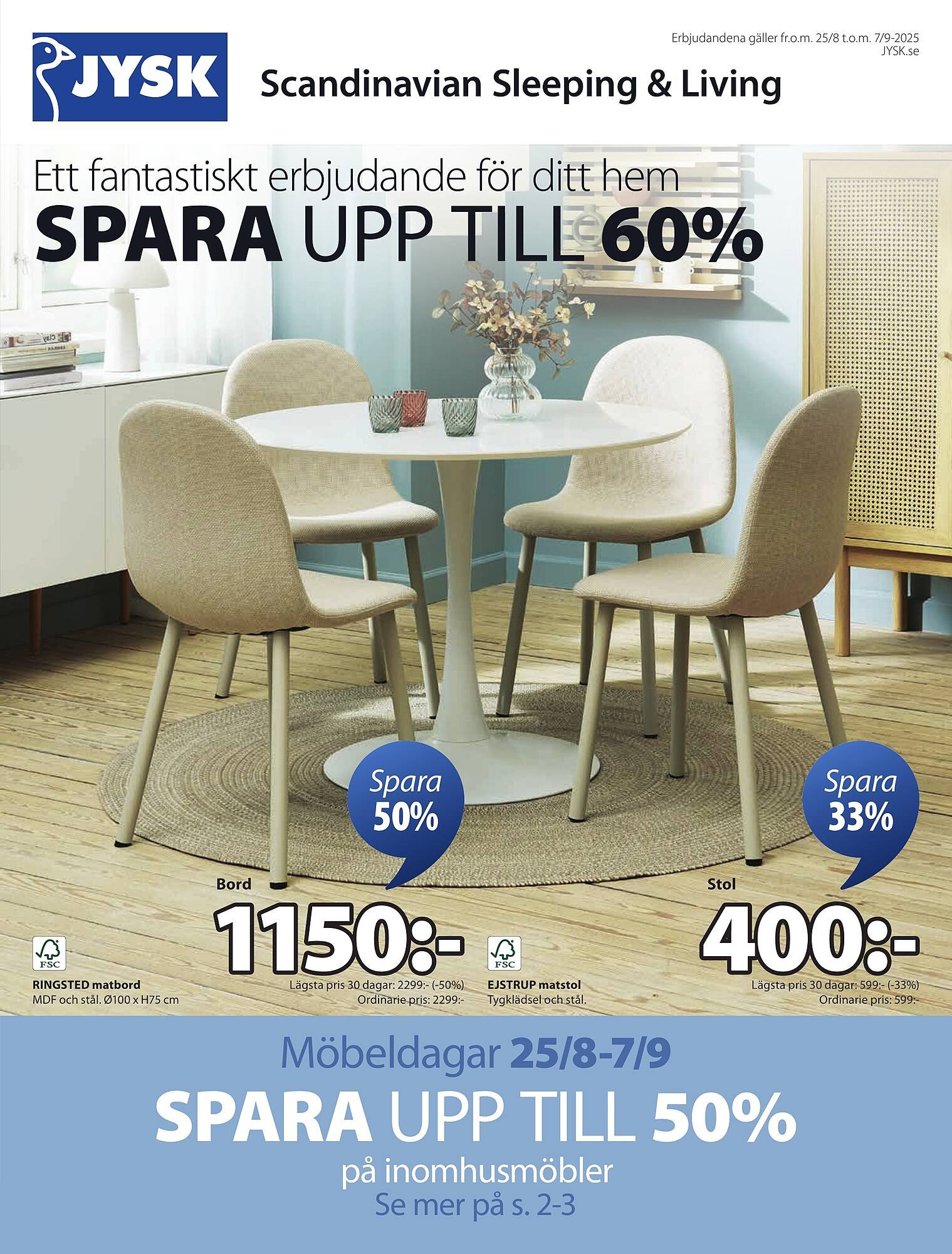 JYSK reklamblad (2025-08-25 - 2025-09-07)