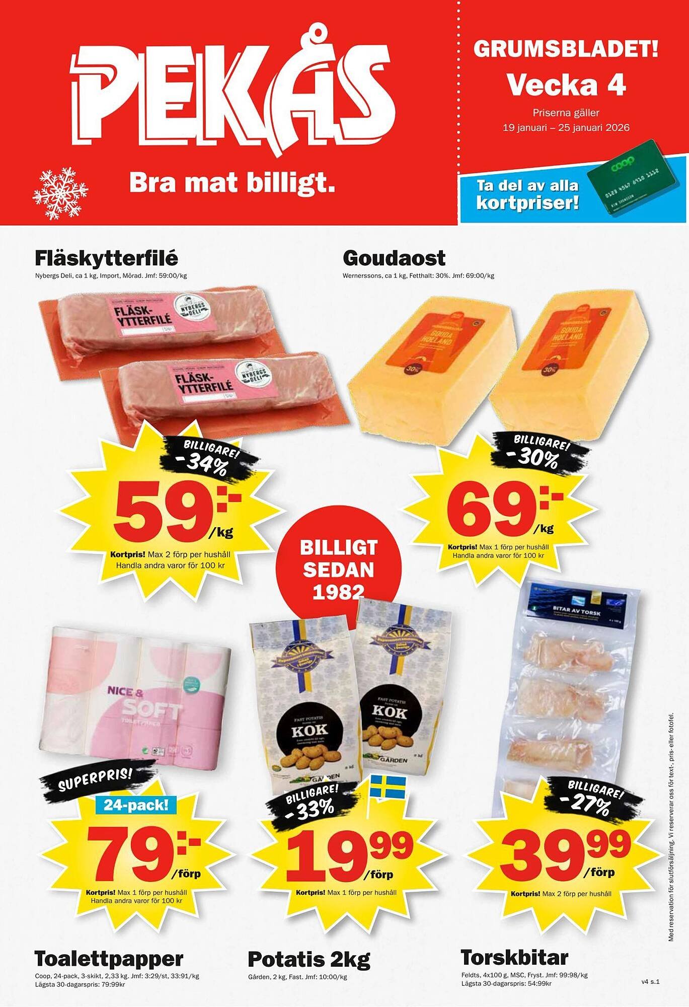 Pekås reklamblad
