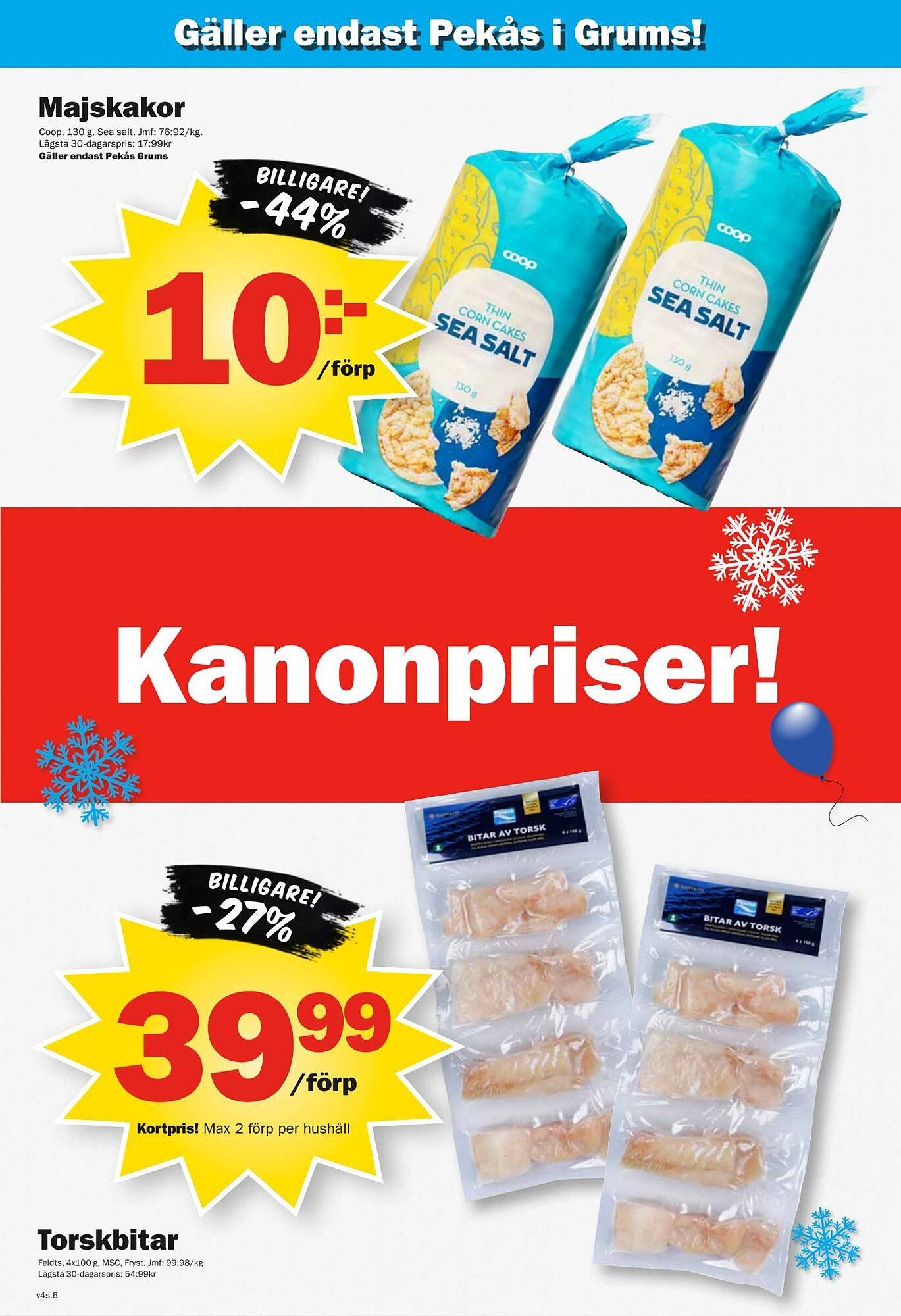 Pekås reklamblad