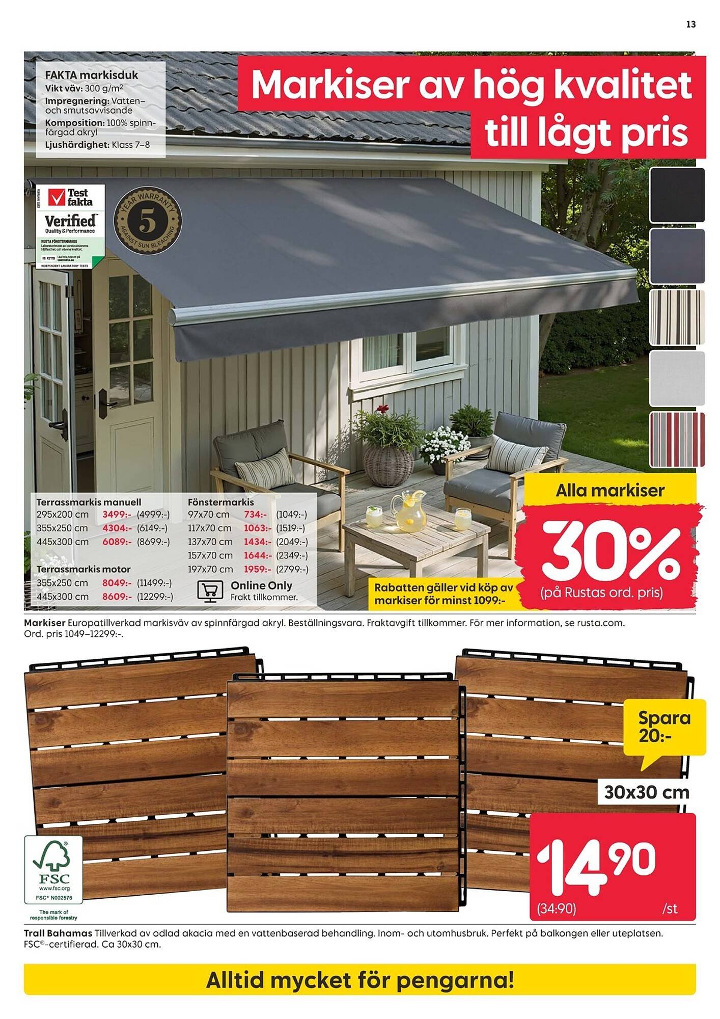 Rusta reklamblad