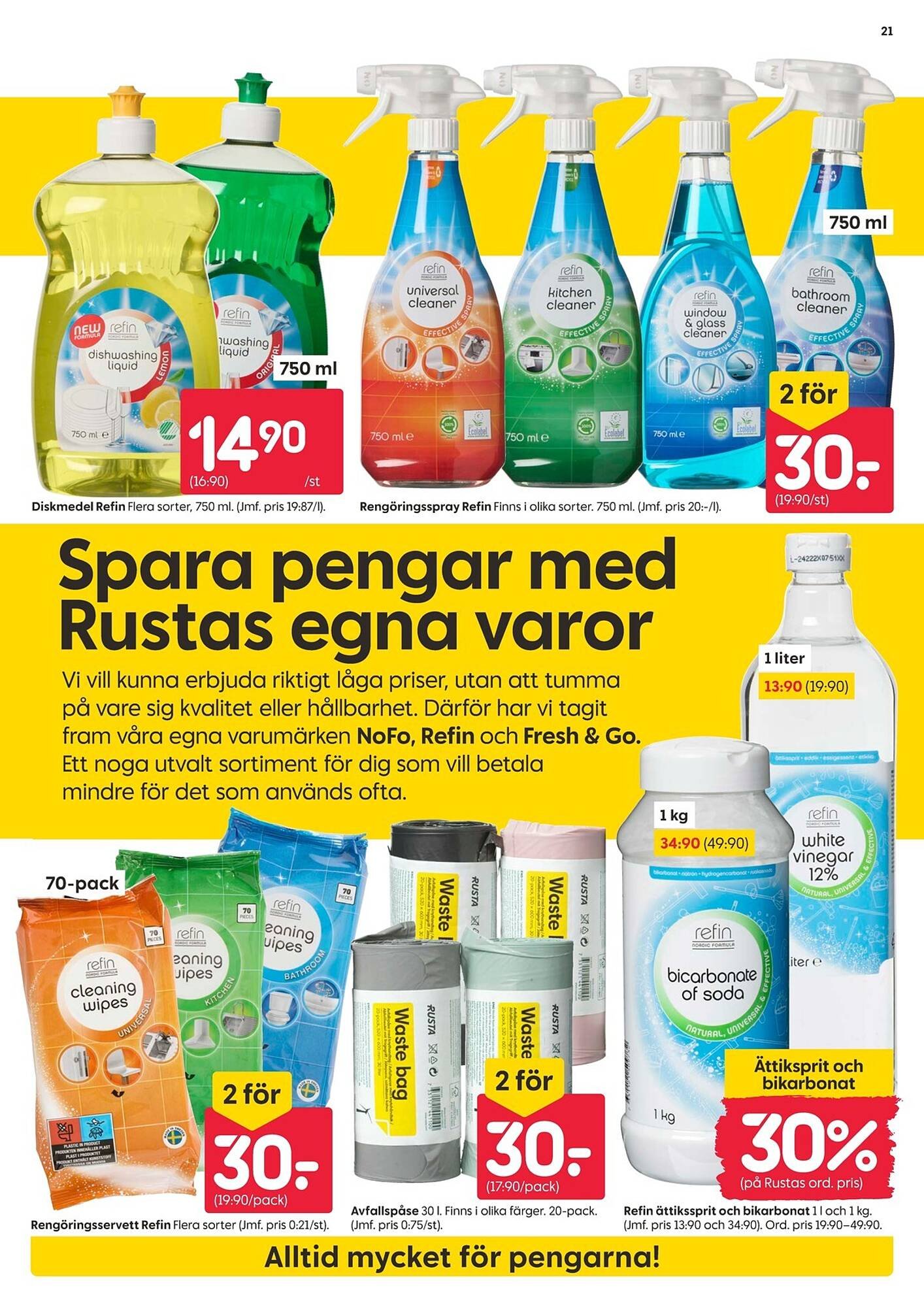 Rusta reklamblad