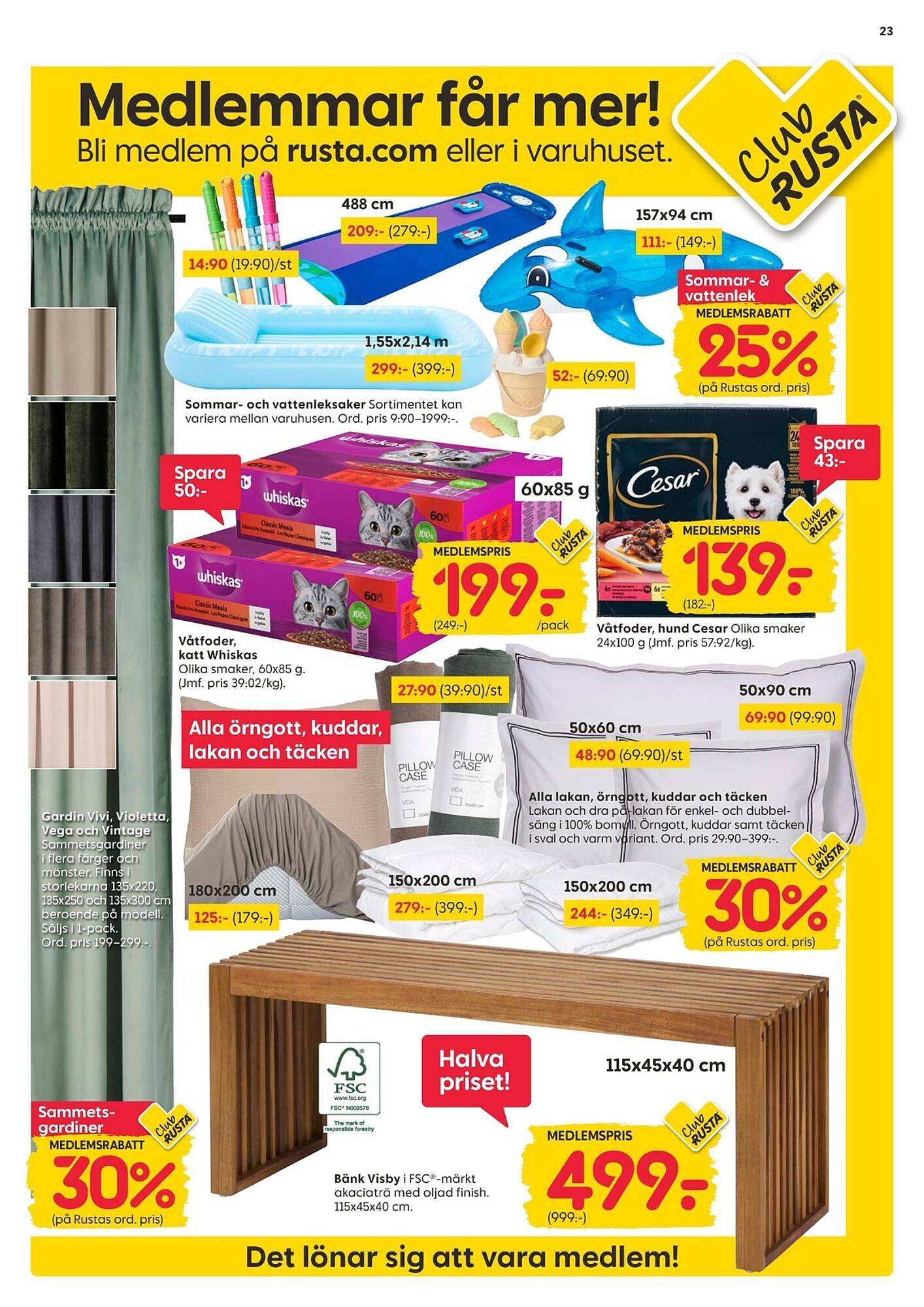 Rusta reklamblad