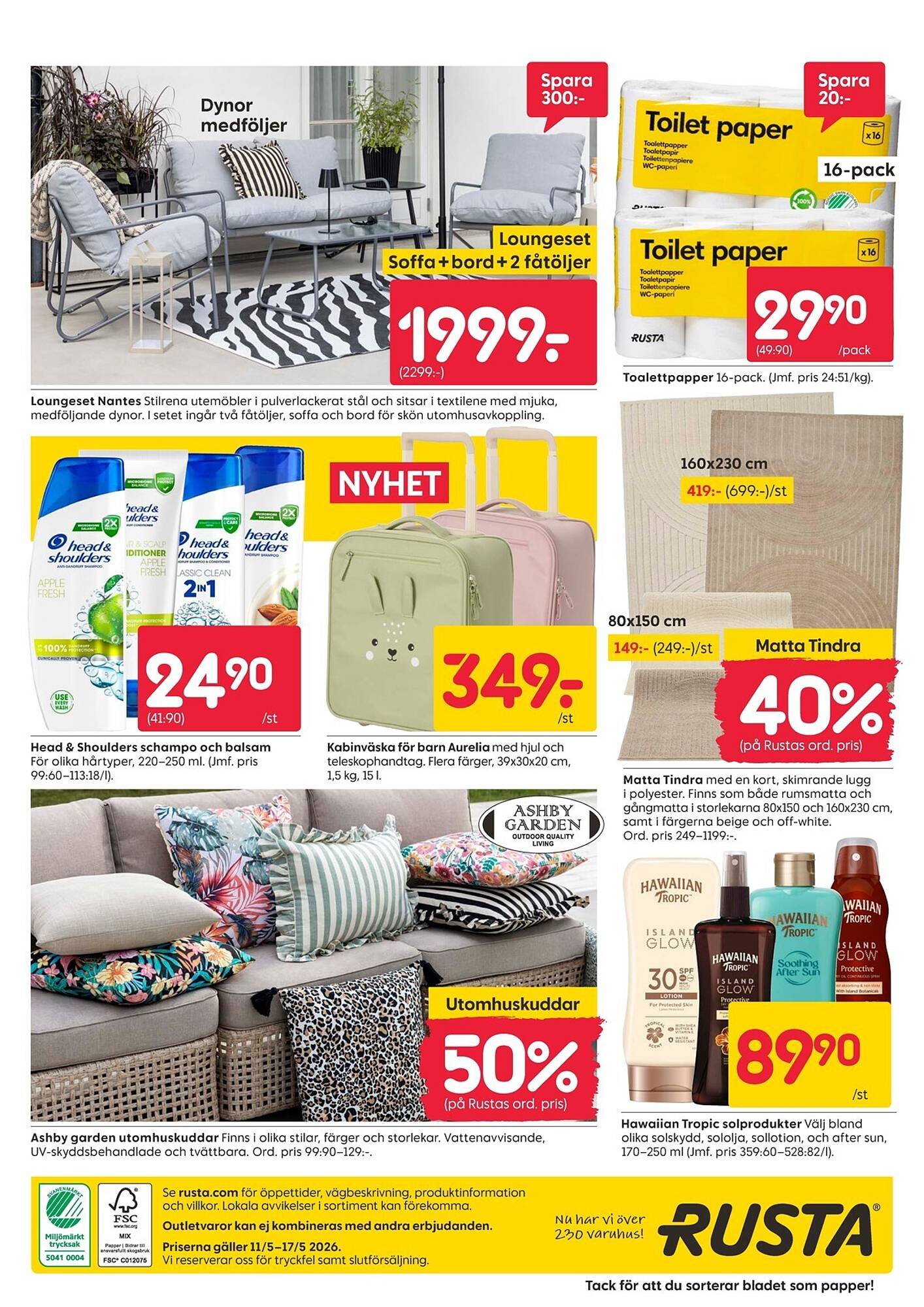 Rusta reklamblad