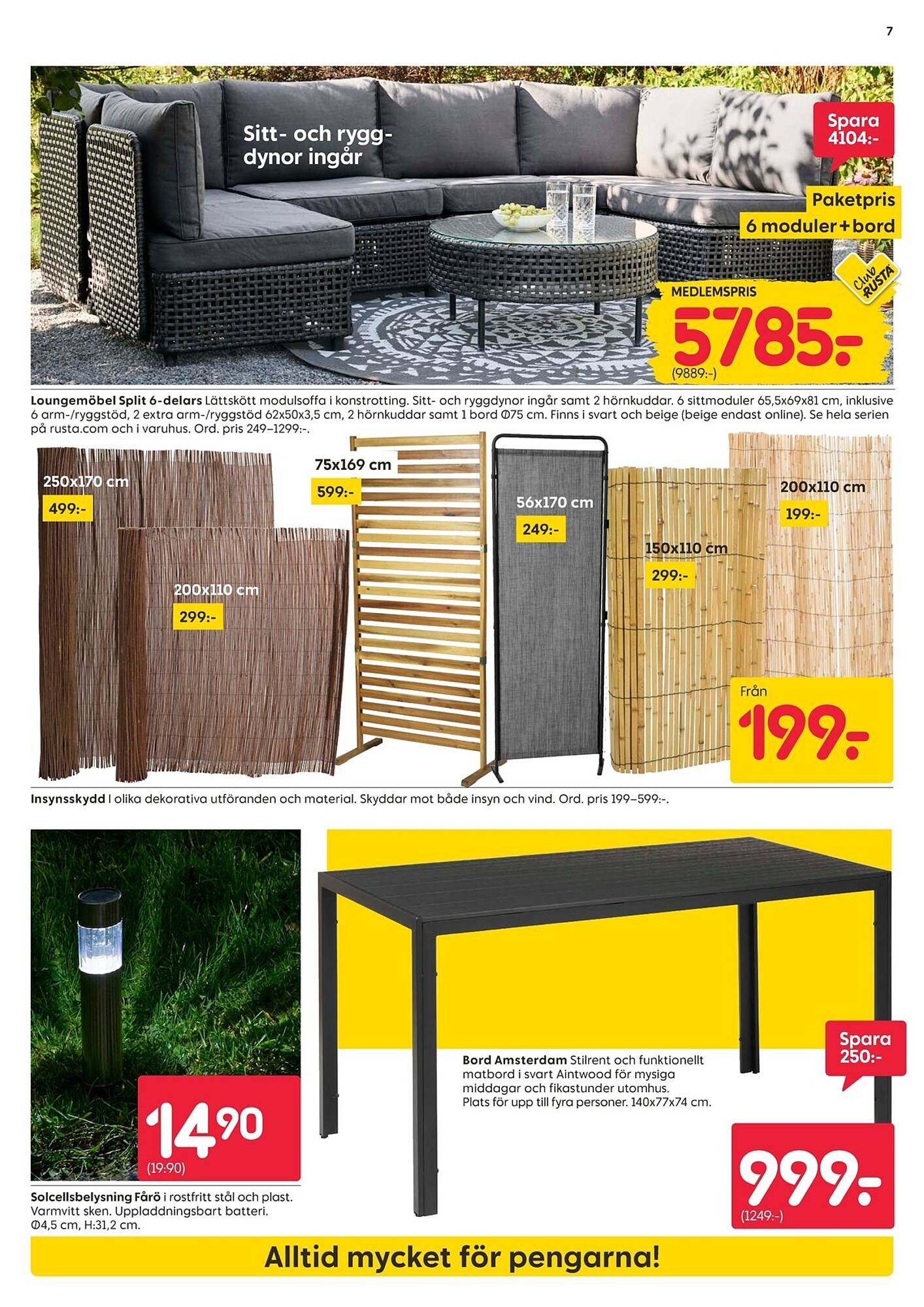 Rusta reklamblad