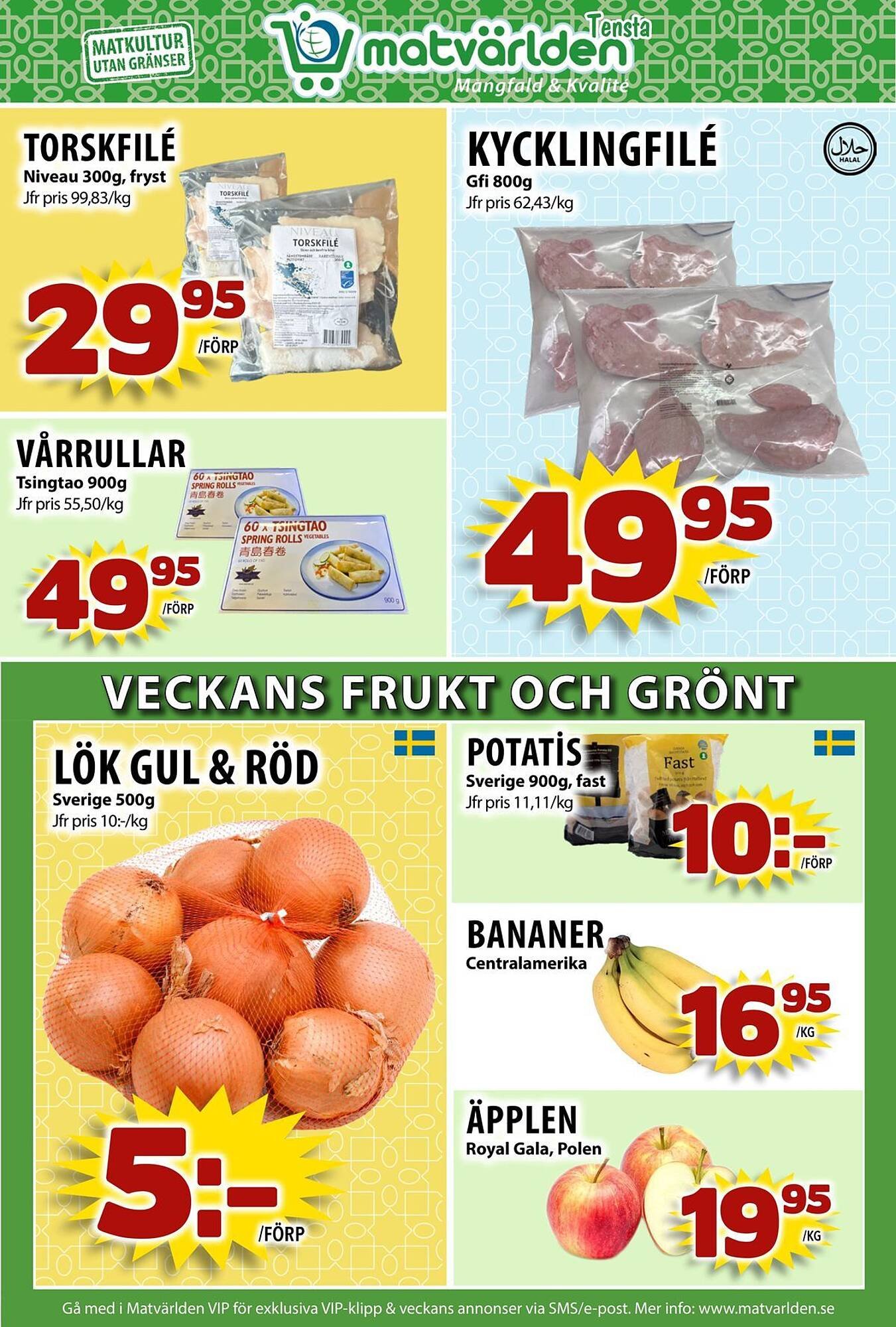 Matvärlden Tensta reklamblad