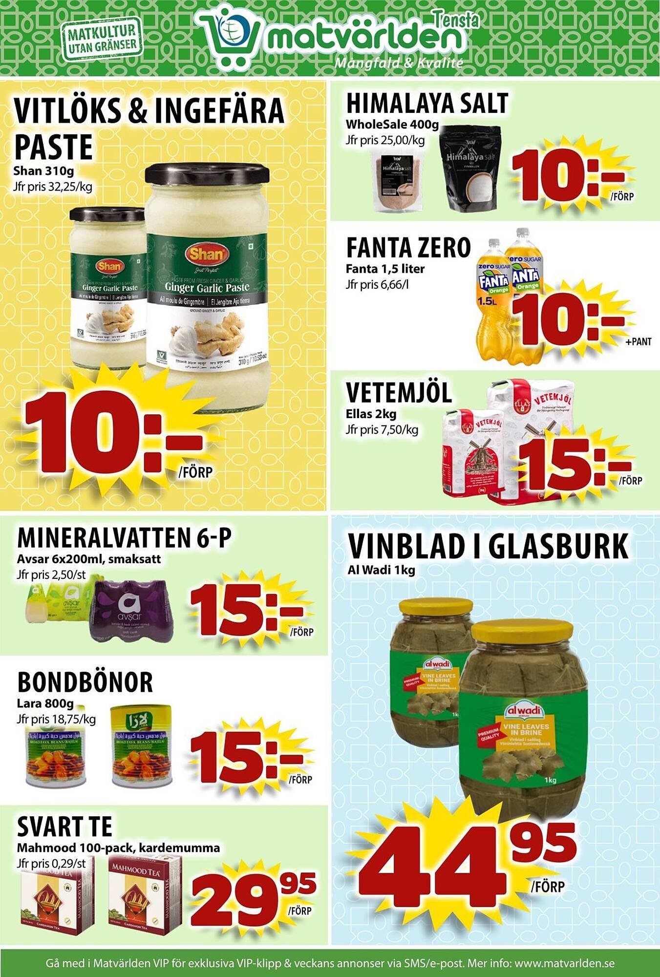 Matvärlden Tensta reklamblad