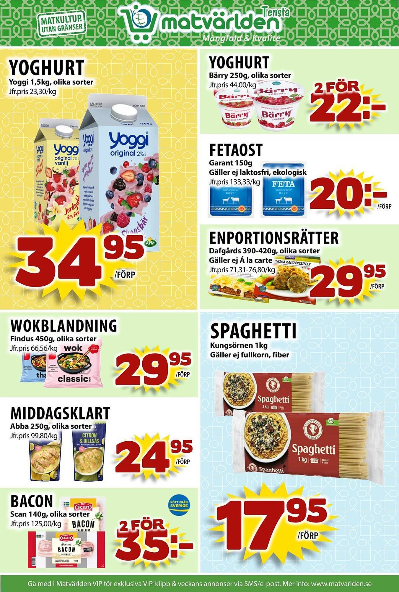 Matvärlden Tensta reklamblad