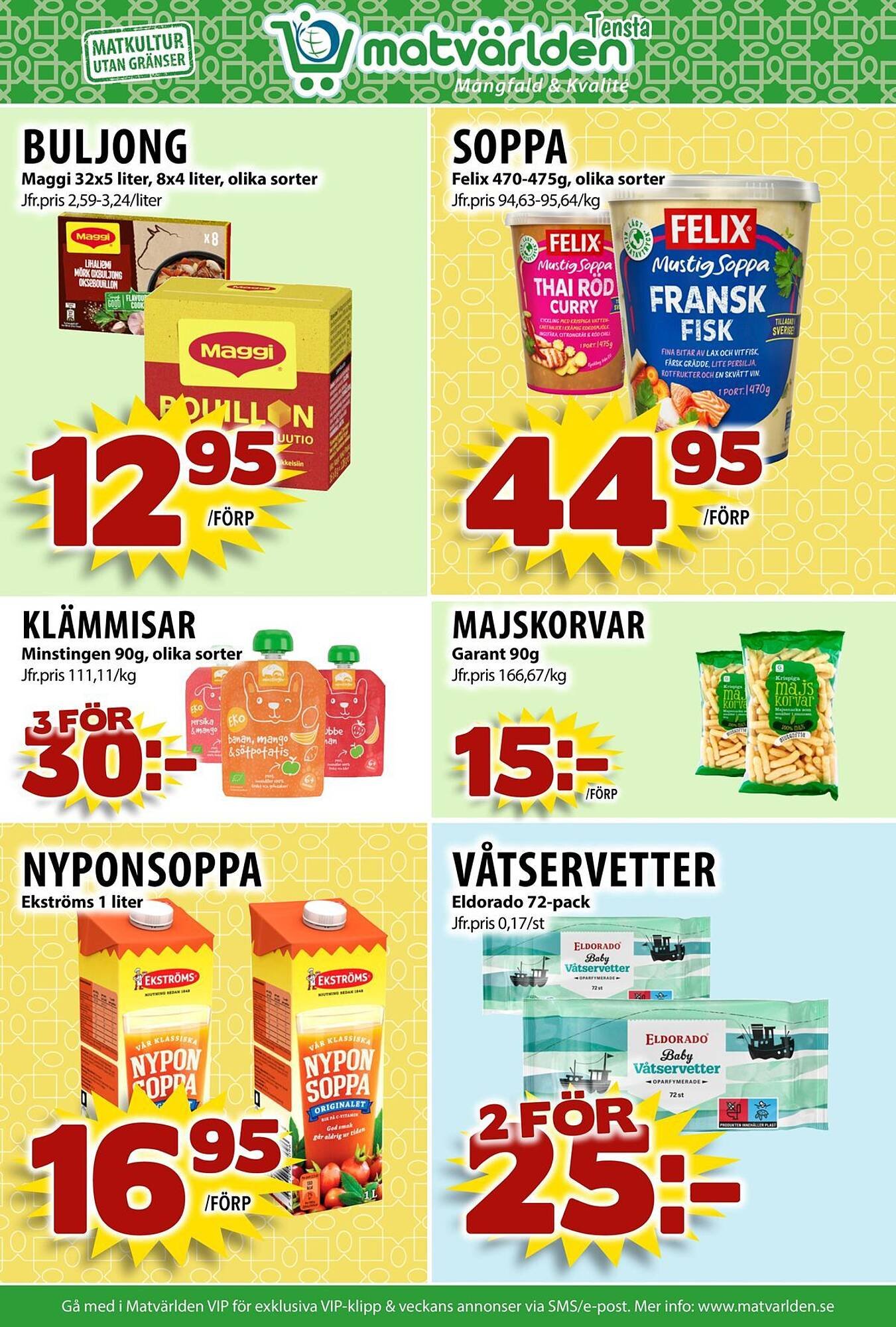 Matvärlden Tensta reklamblad