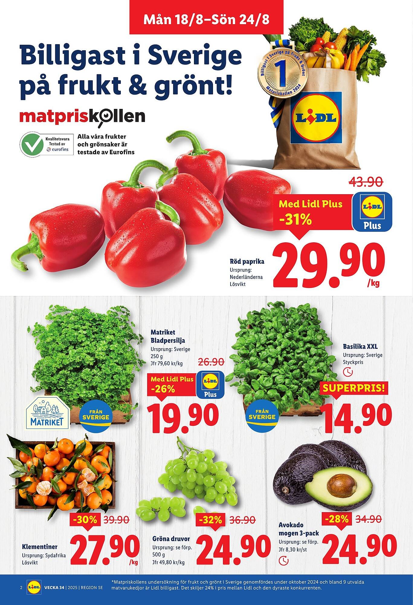 Lidl reklamblad (2025-08-18 - 2025-08-24)