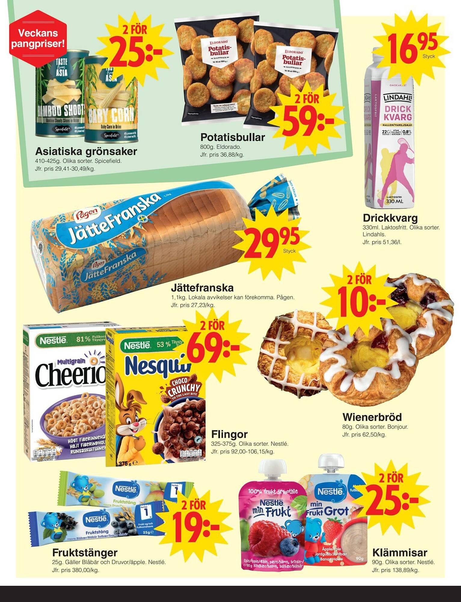 Matöppet reklamblad