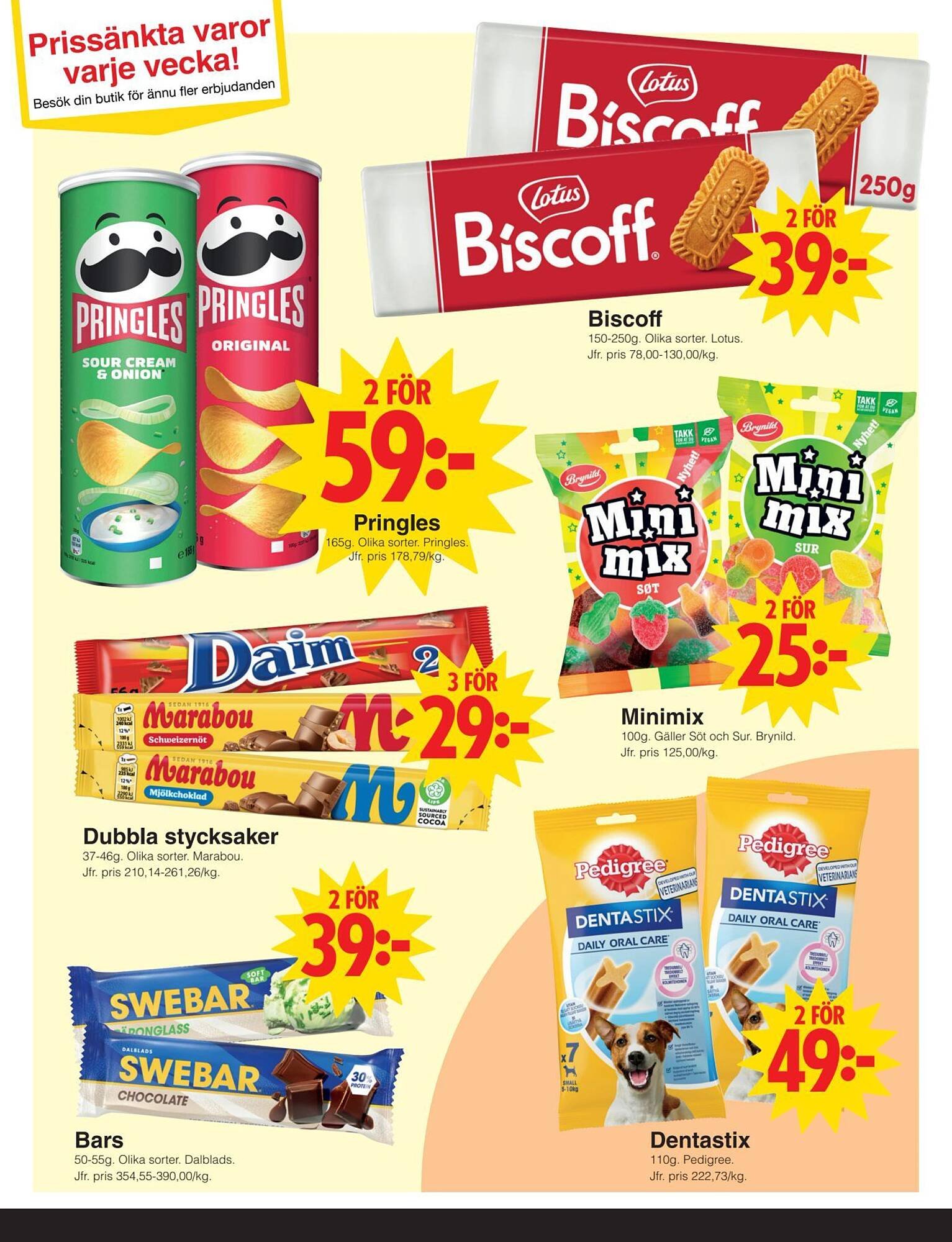 Matöppet reklamblad