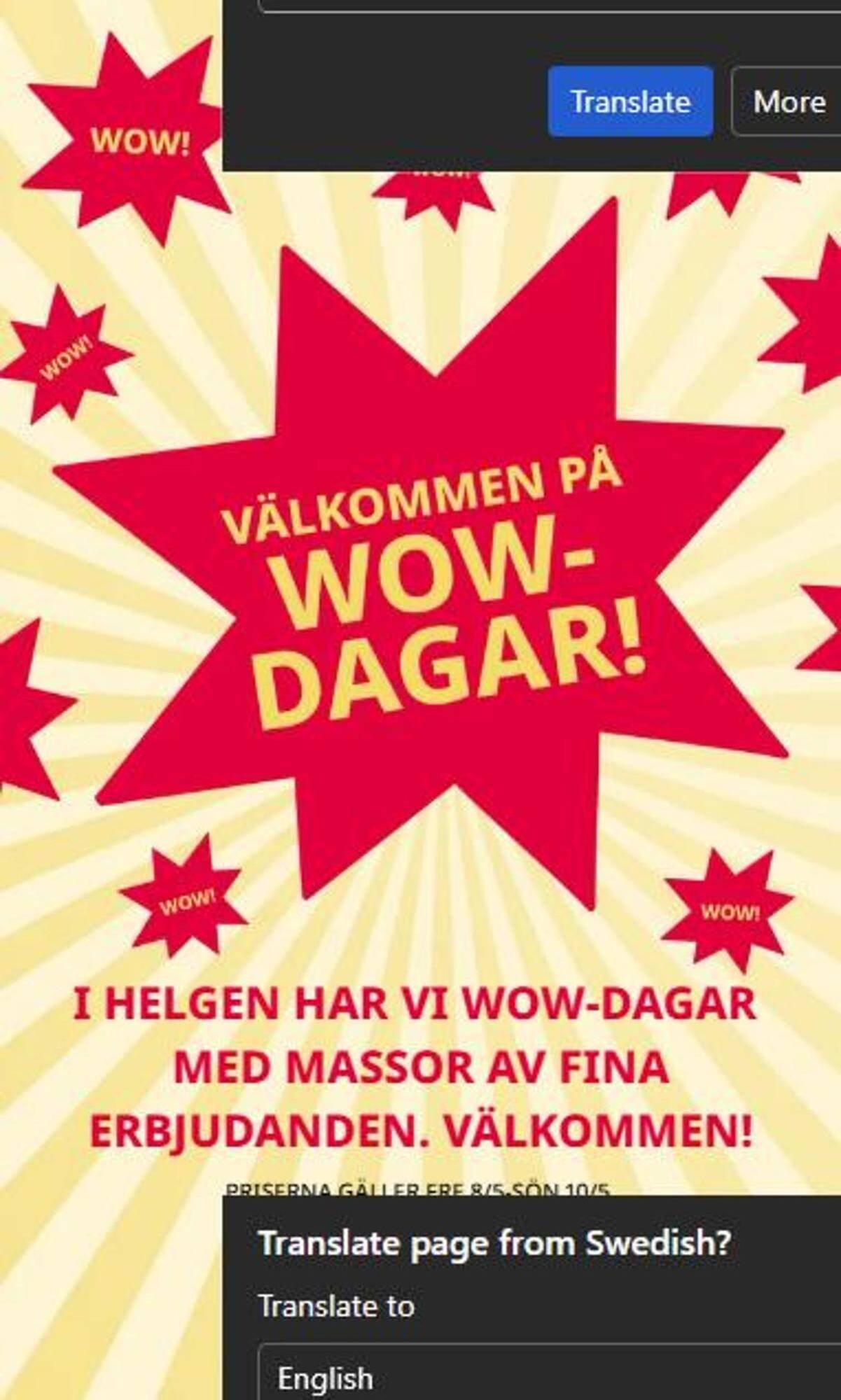 Tempo reklamblad