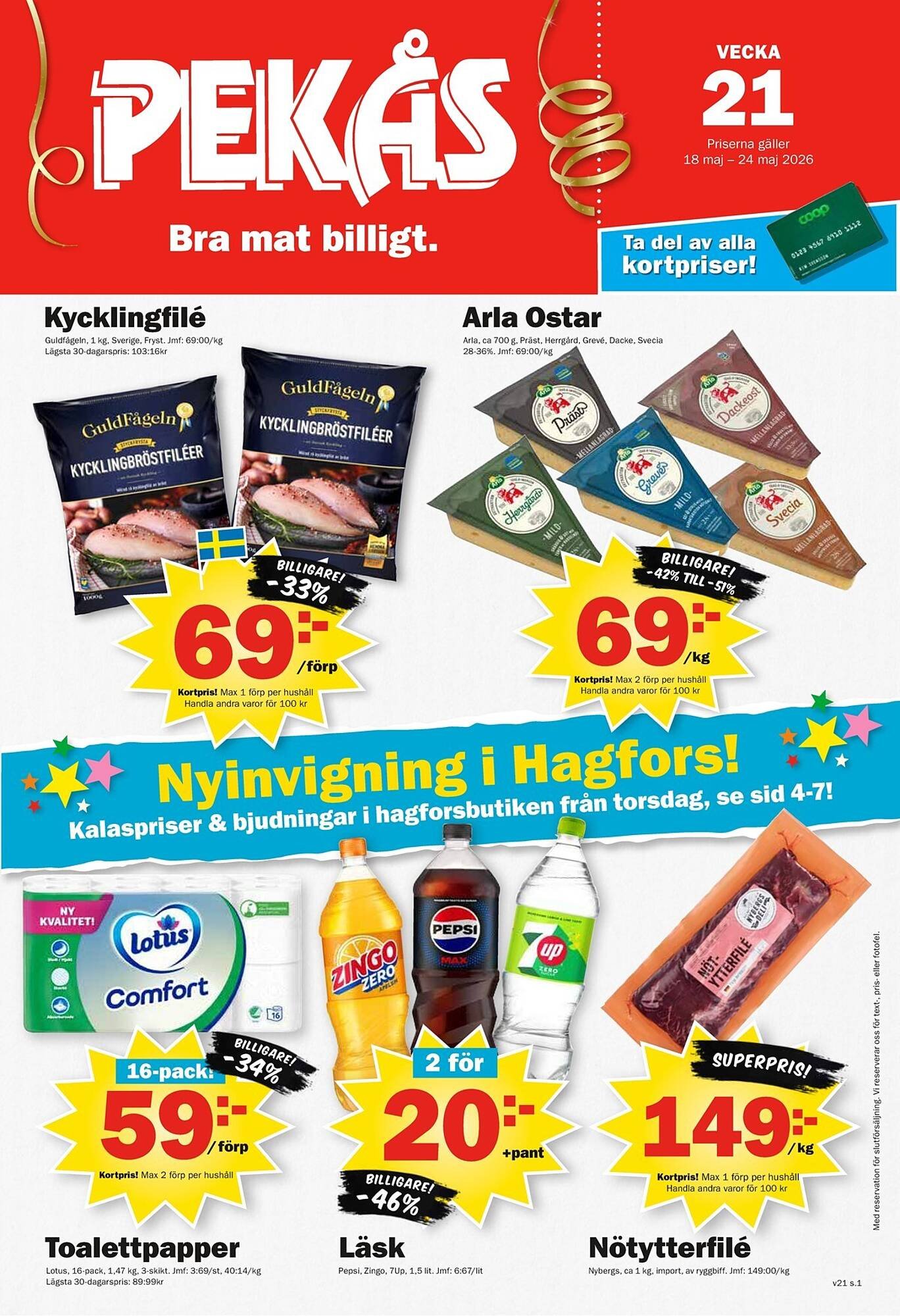 Pekås reklamblad
