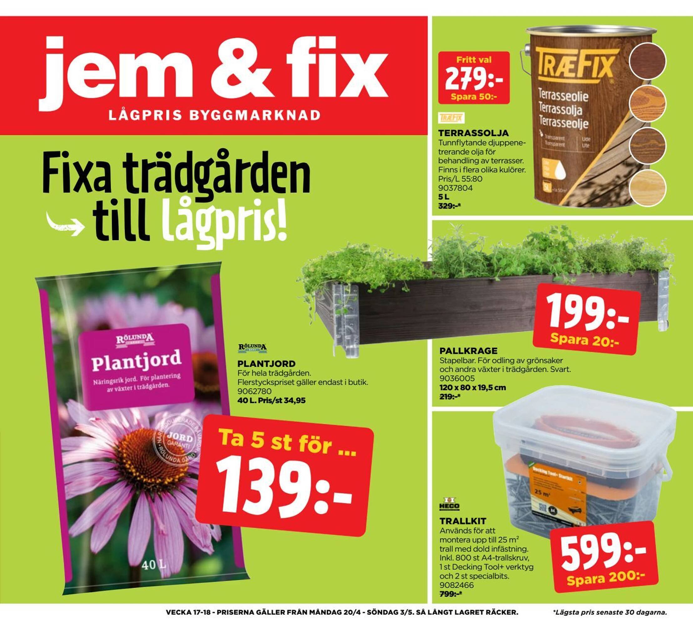 Jem&amp;Fix reklamblad (2026-04-20 - 2026-05-04)