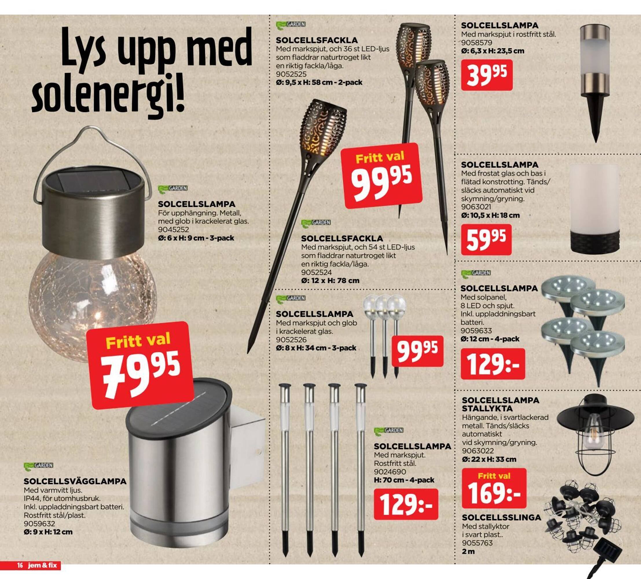 Jem&amp;Fix reklamblad