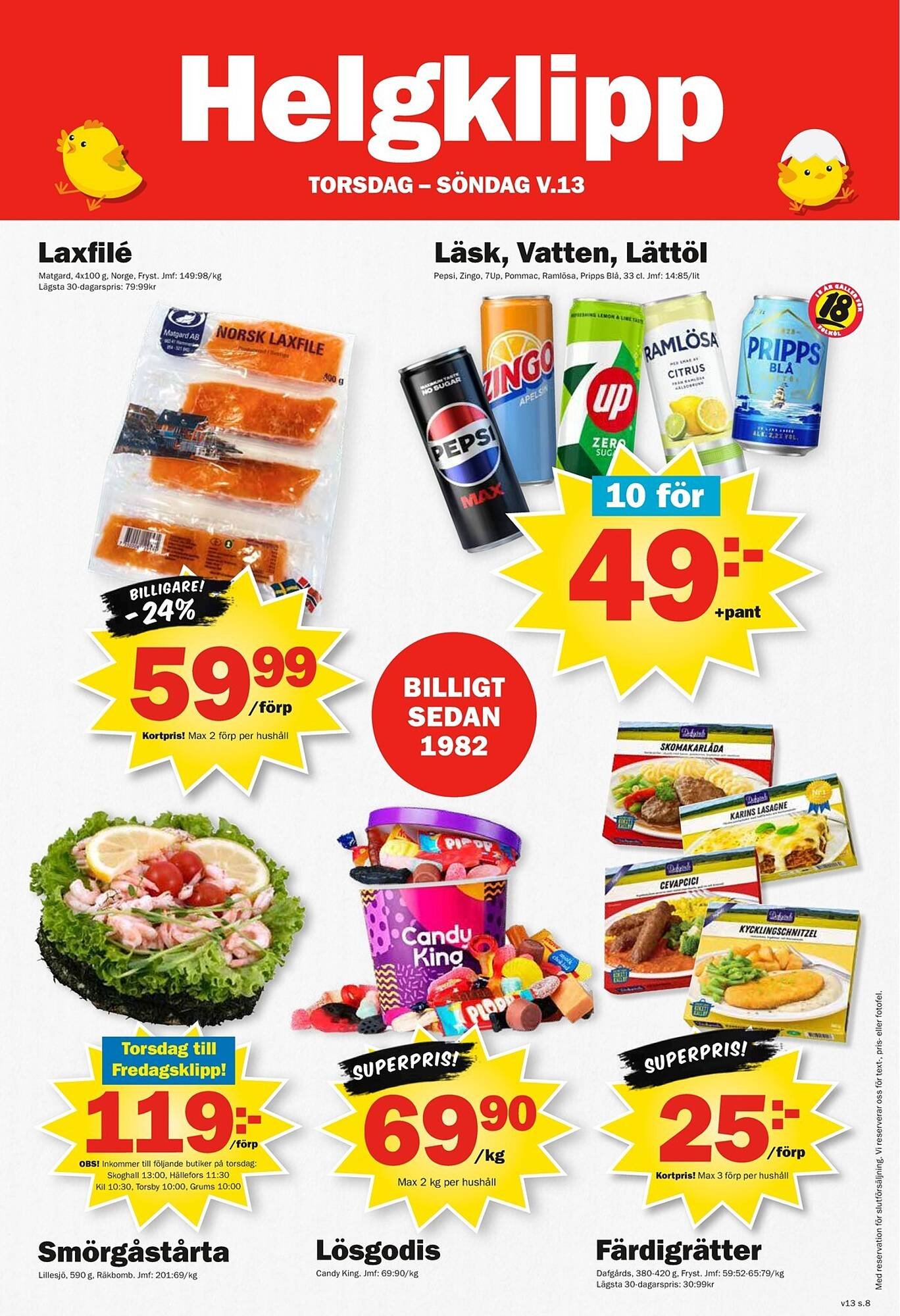Pekås reklamblad