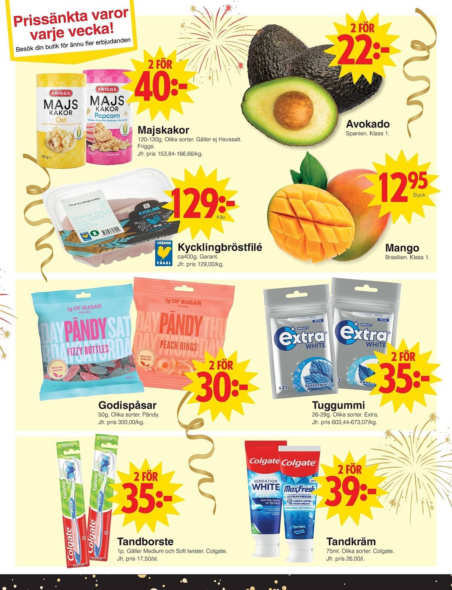 Matöppet reklamblad